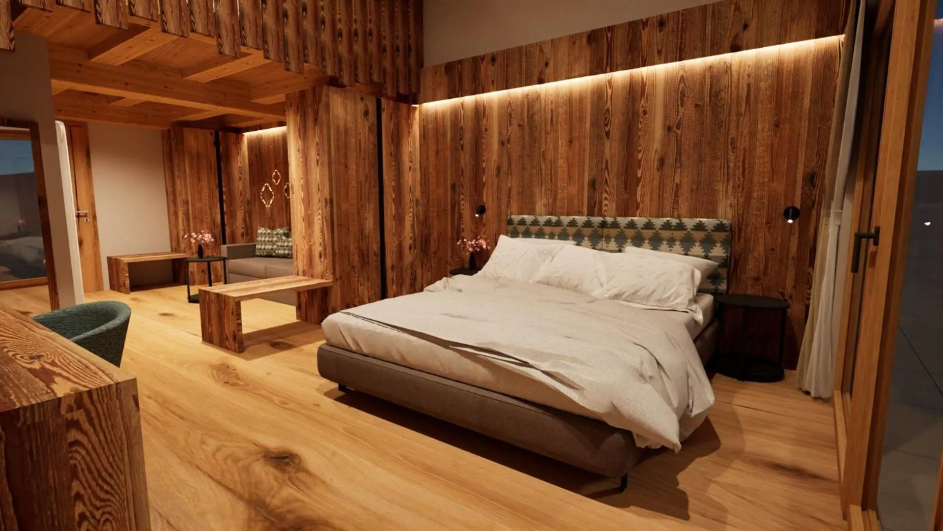 Photo of the whole room, Bed in Hotel Villa Argentina