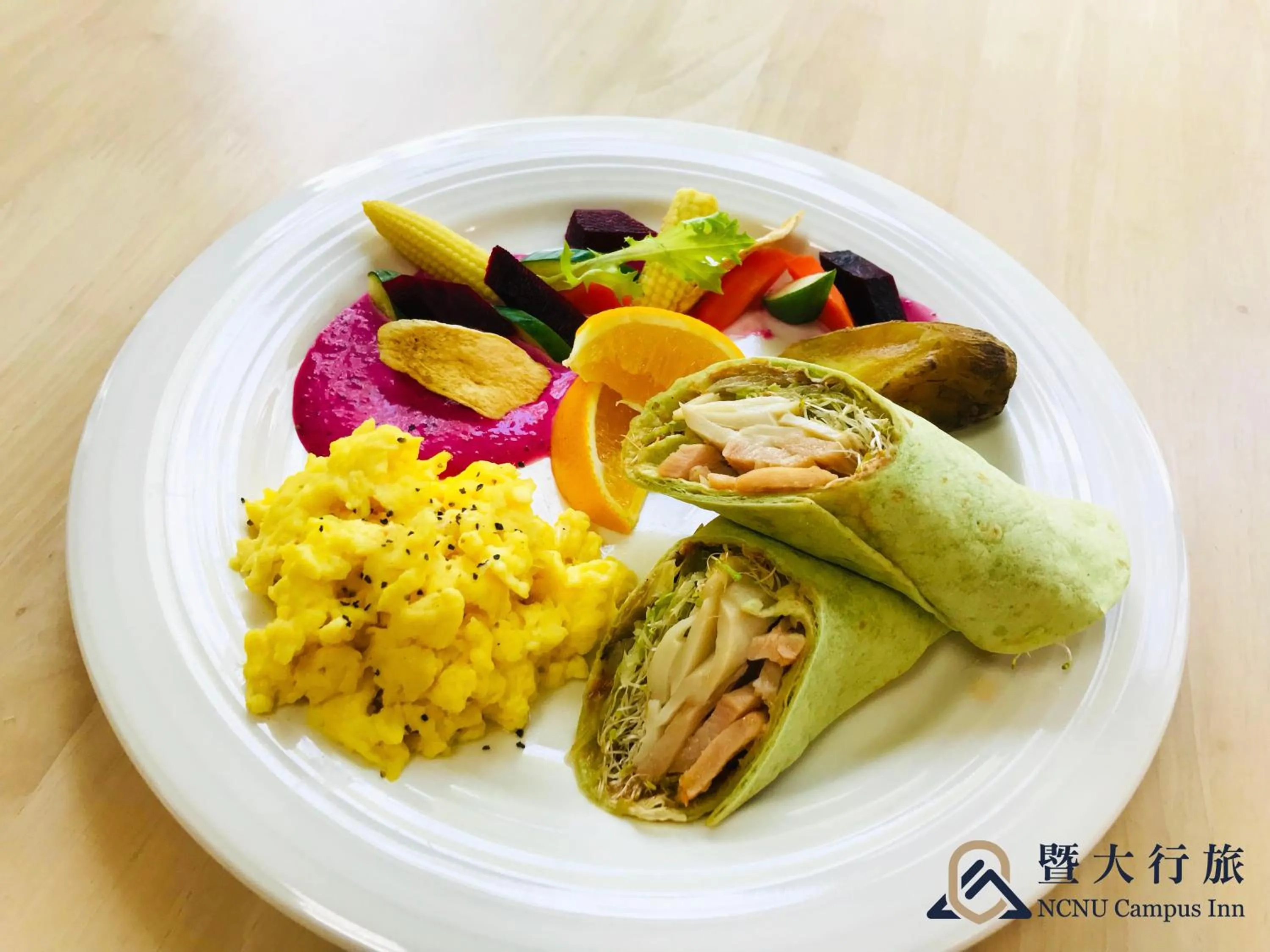 Breakfast in NCNU Campus Inn暨大行旅