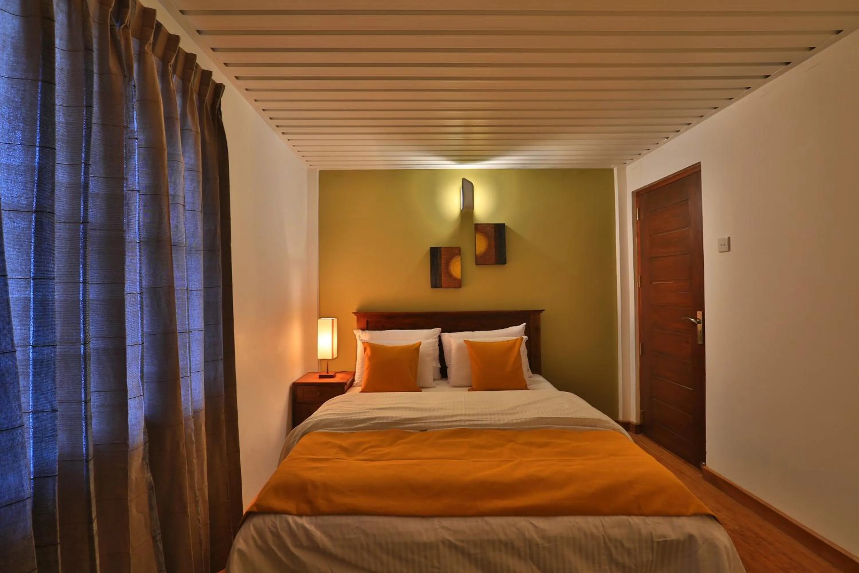 Bed in Lemas Holiday Bungalow