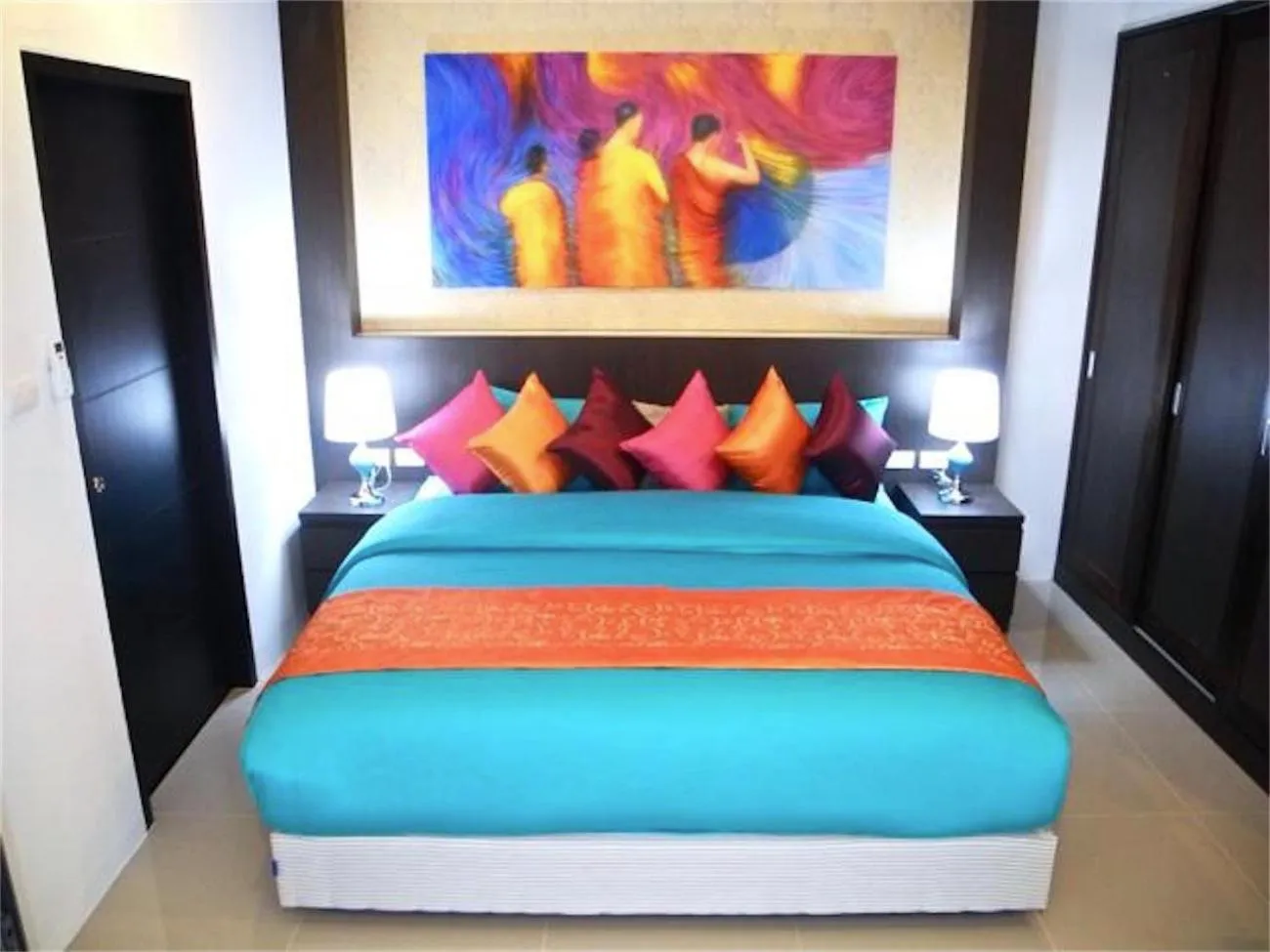Bed in Patong Bay Hill 1 bedroom Apartment