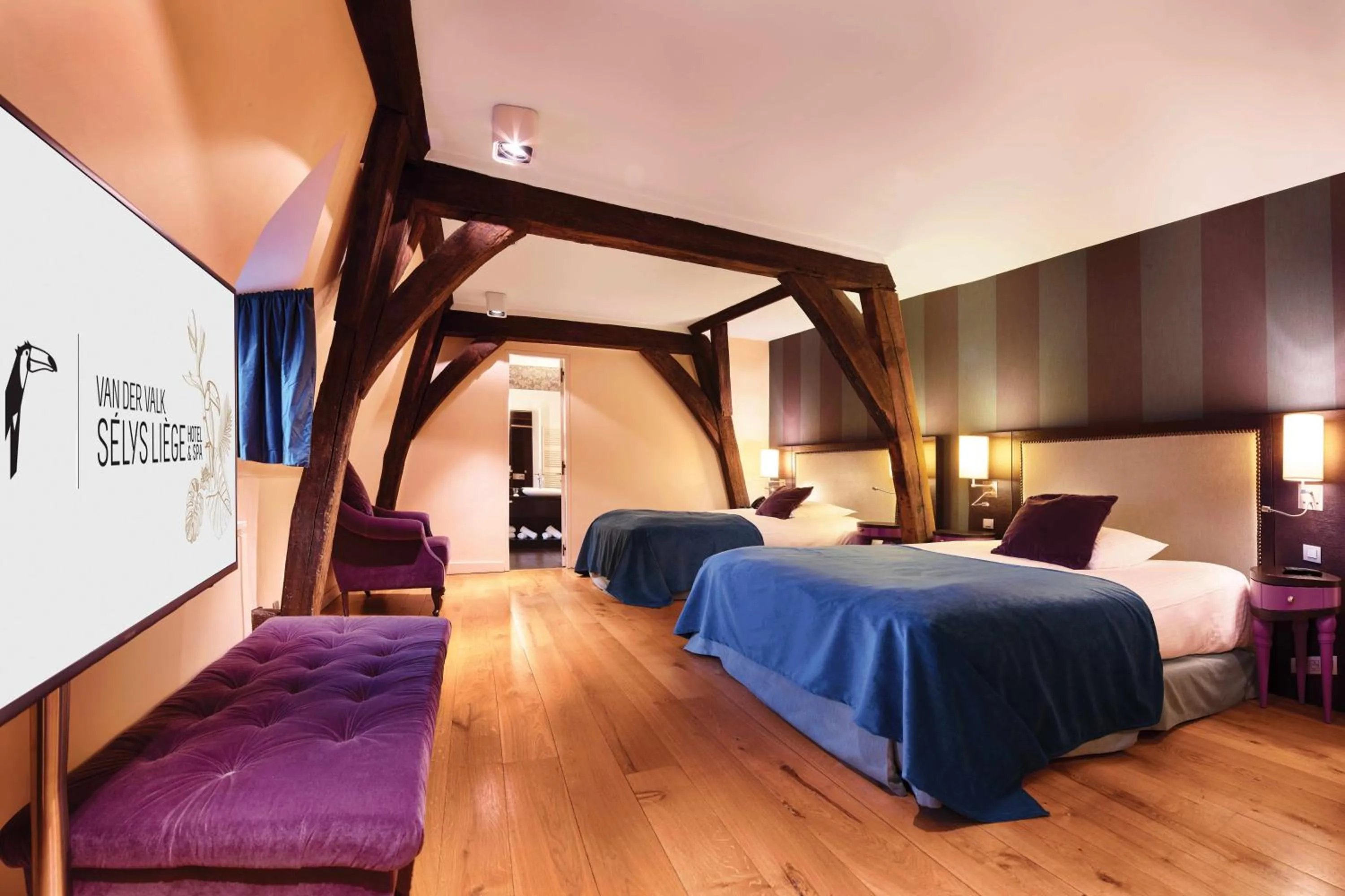 Bedroom, Bed in Van Der Valk Sélys Liège Hotel & Spa