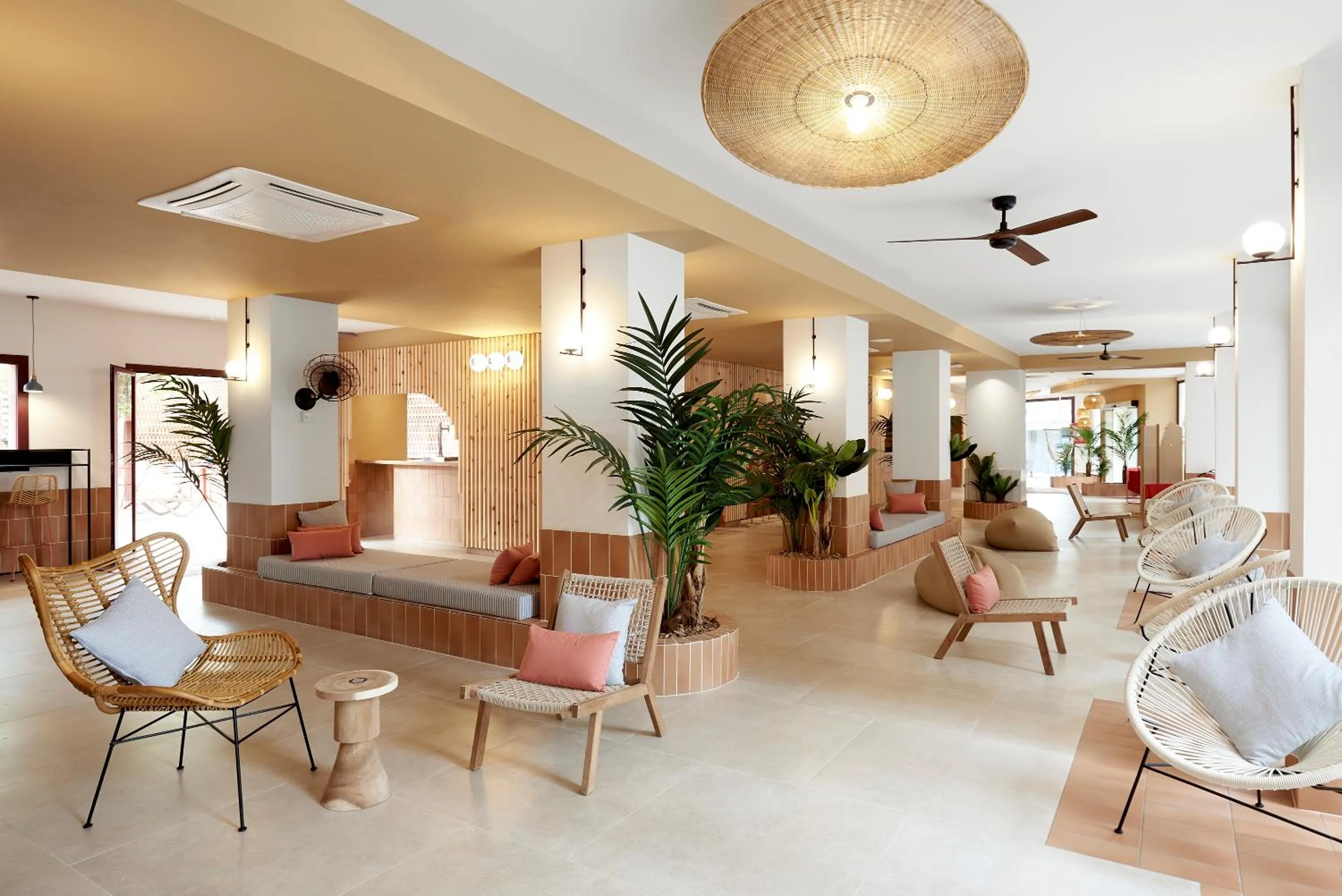 Living room in tent Lloret de Mar