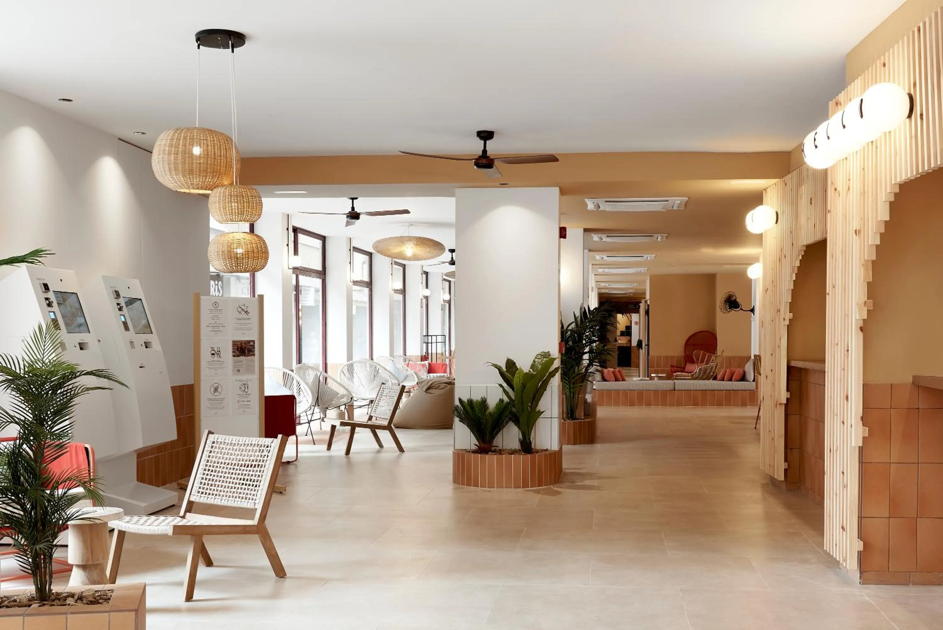 Living room in tent Lloret de Mar