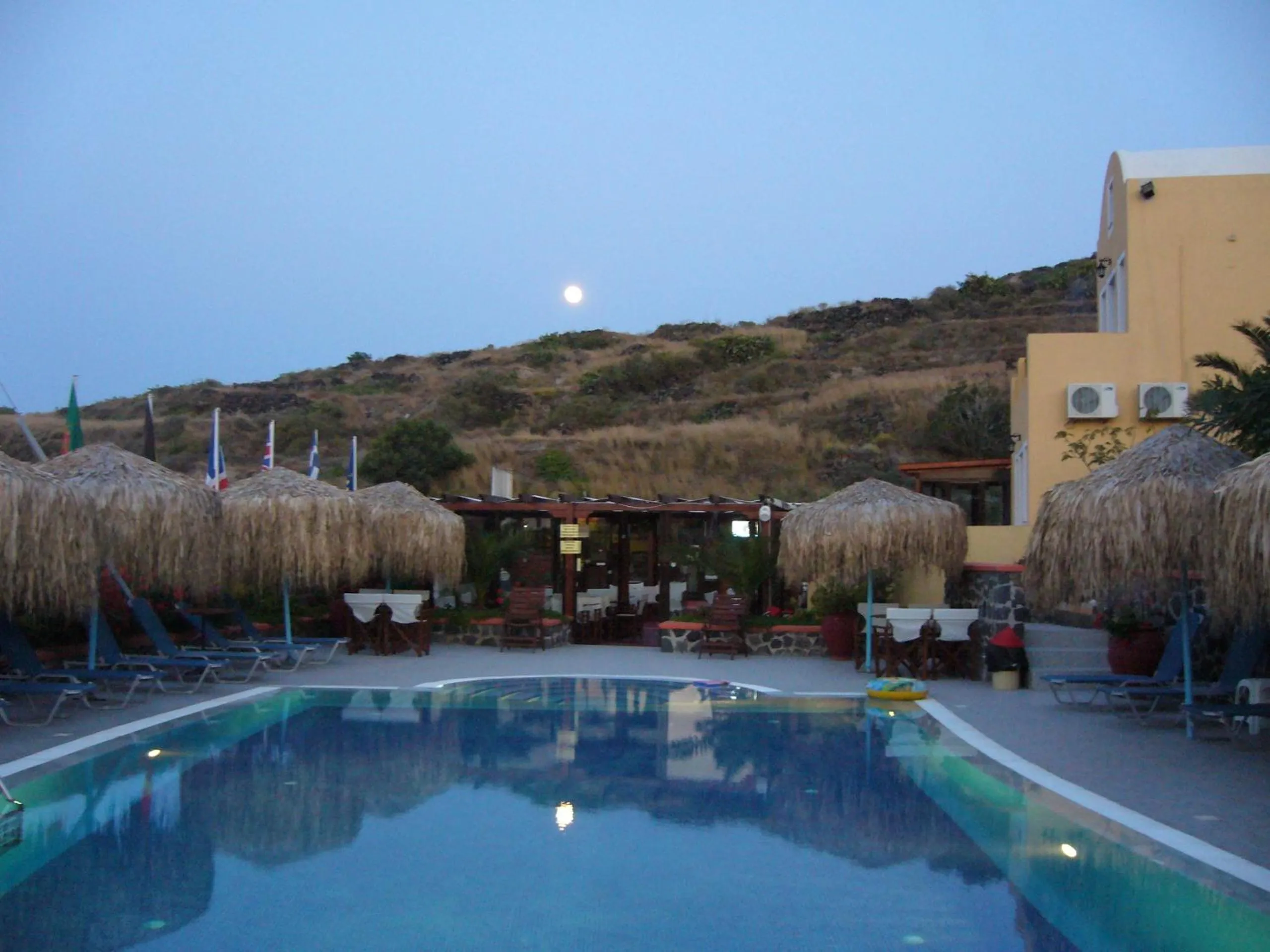 Pool view in Soulis Hotel