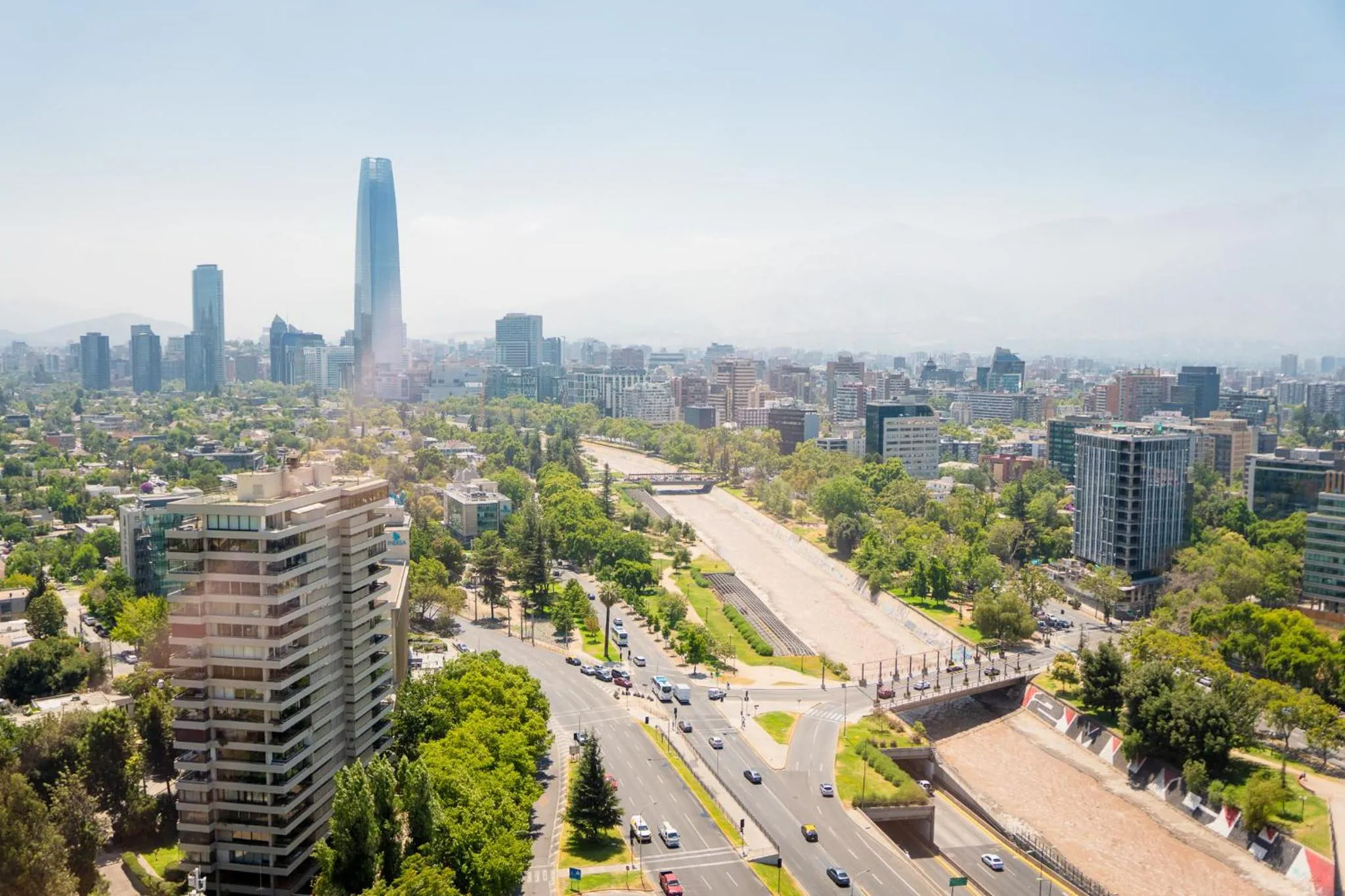 City view in Sheraton Santiago Hotel & Convention Center