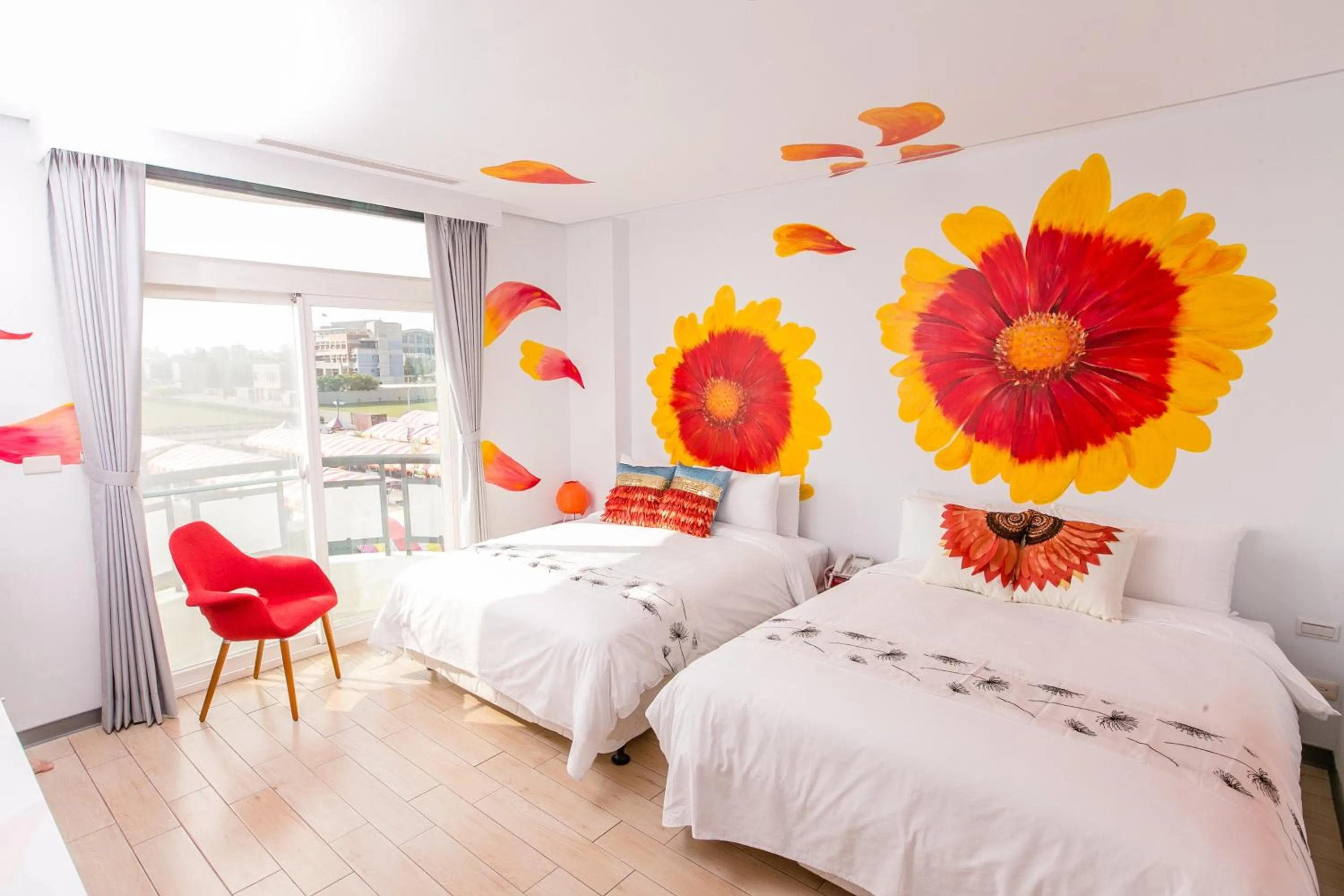 Bed in Jin Pin Hotel