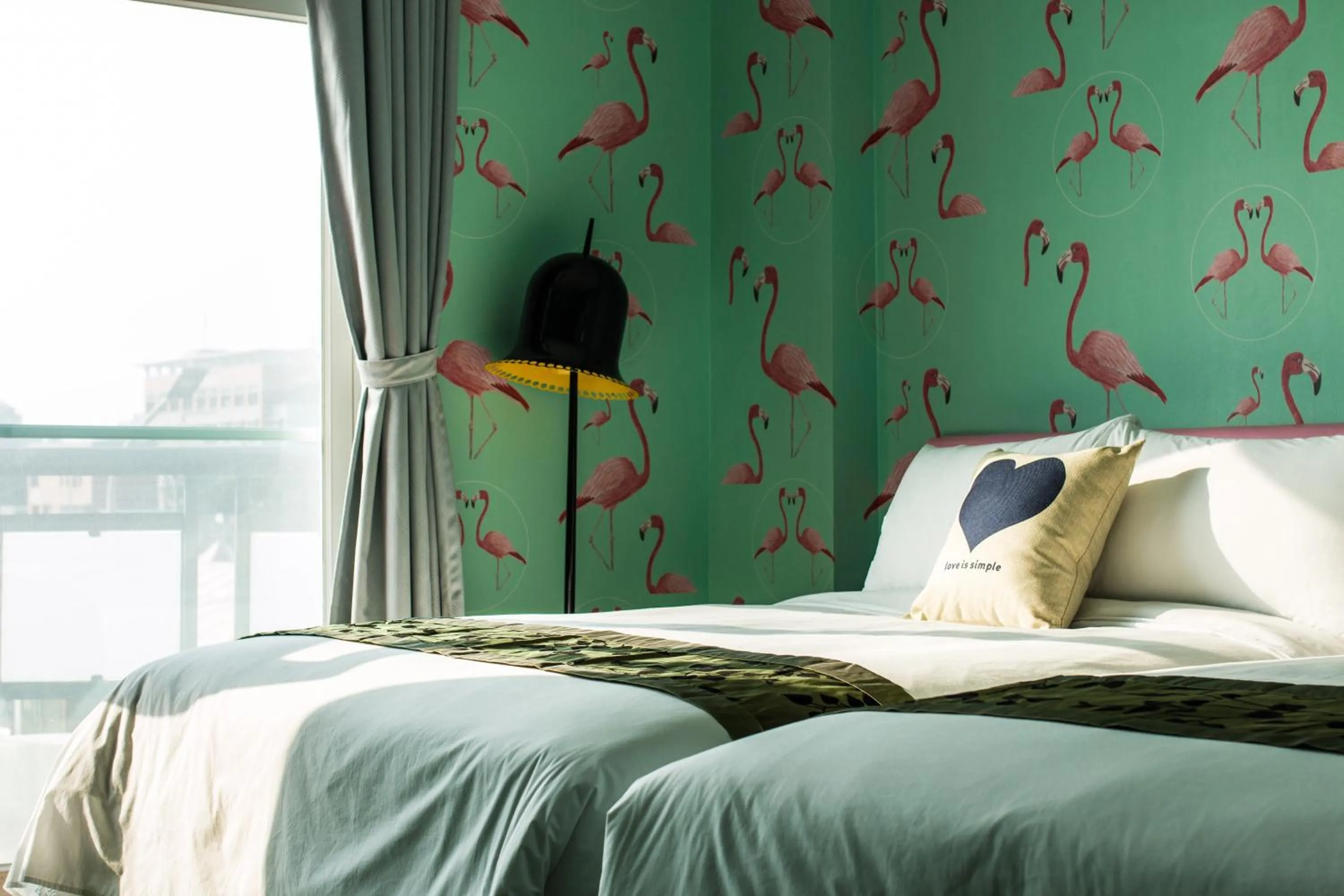 Bed in Jin Pin Hotel