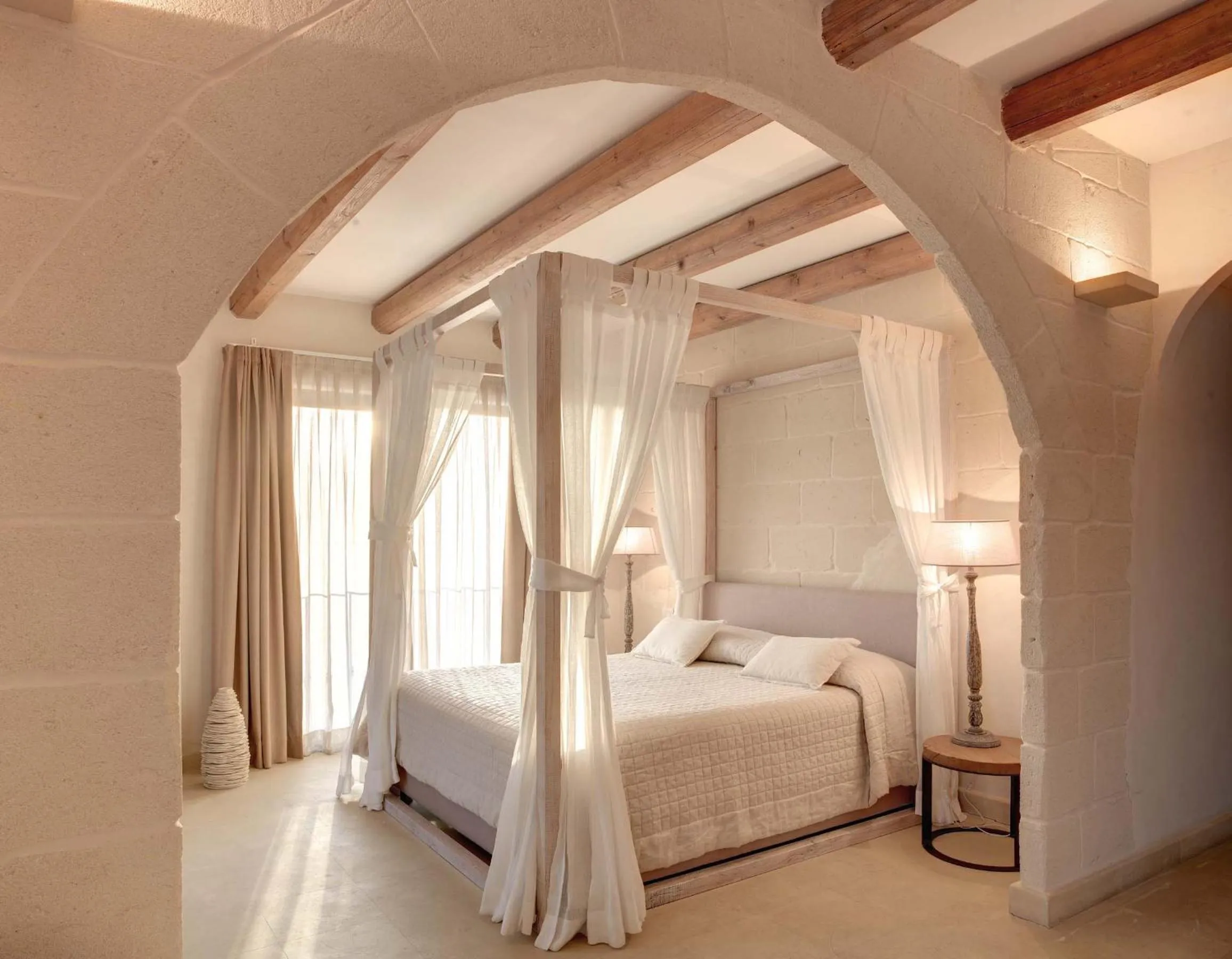 Bedroom, Bed in Le Scuderie - Castello Monaci