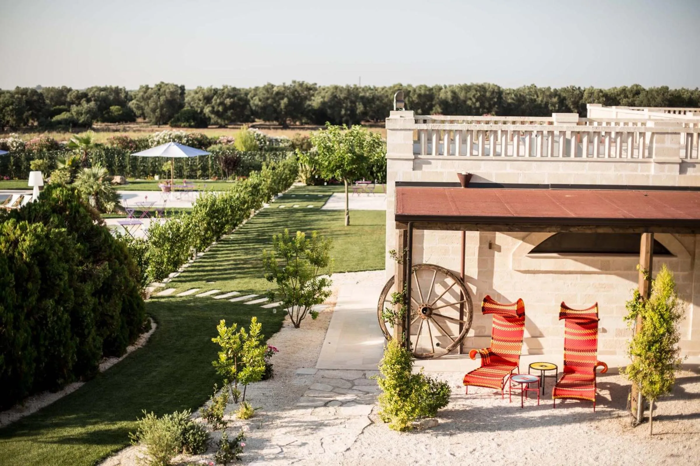 Garden view in Le Scuderie - Castello Monaci