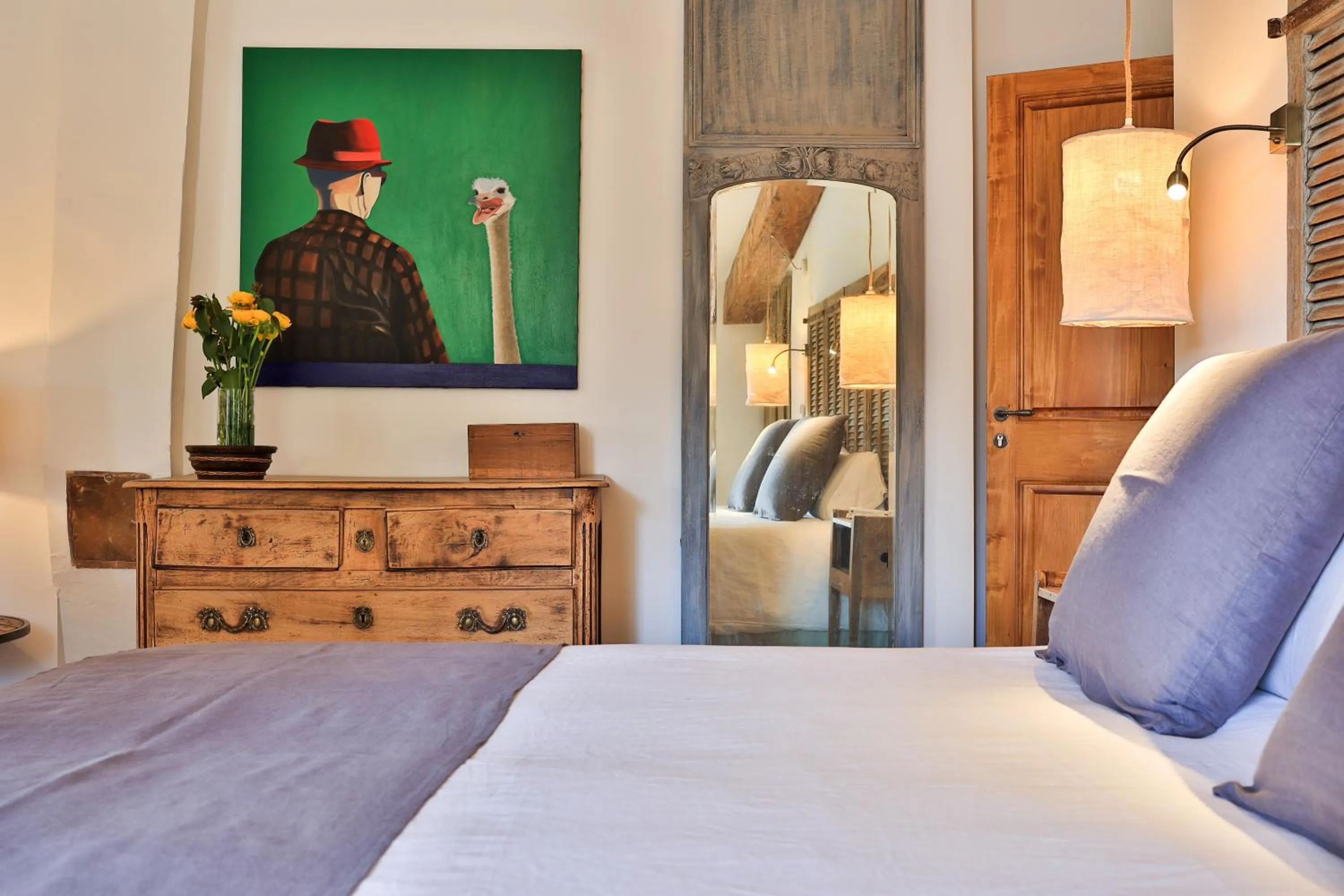 Decorative detail, Bed in Le Jardin de Mazan