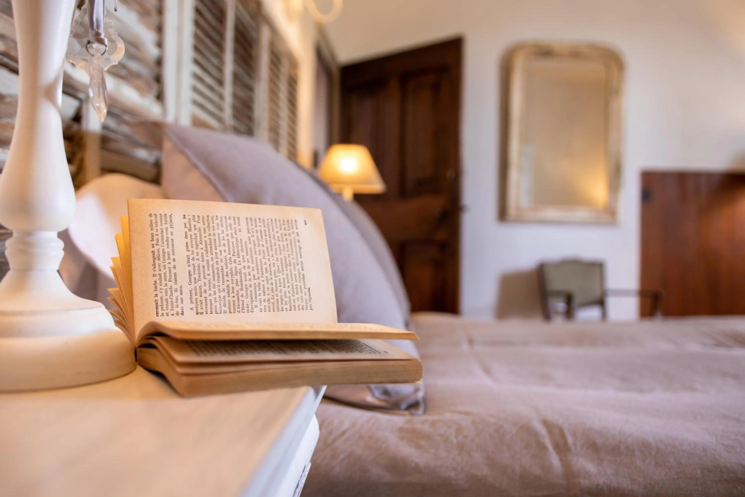 Decorative detail, Bed in Le Jardin de Mazan