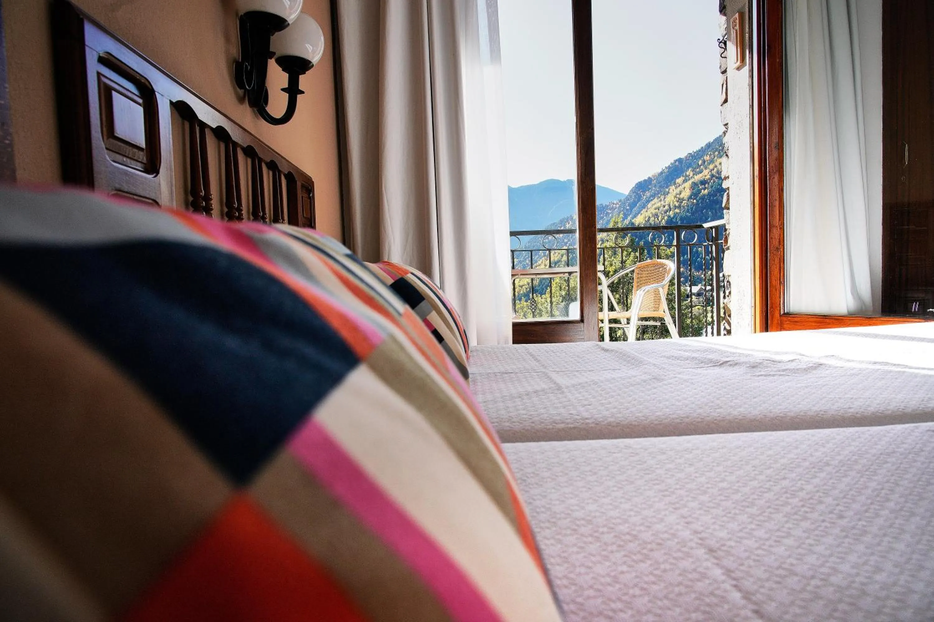 Bed in Hotel La Burna Panoràmic