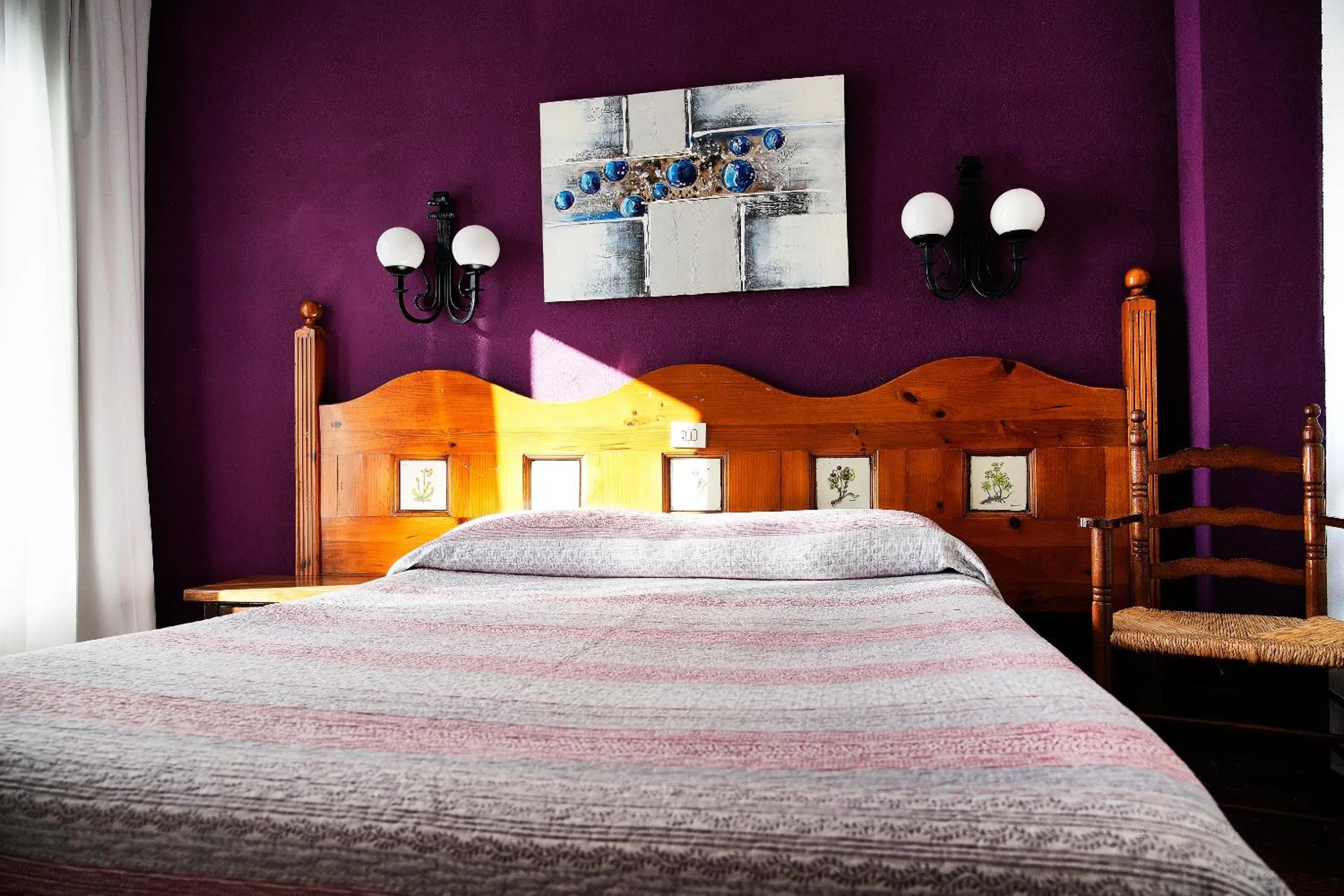 Bed in Hotel La Burna Panoràmic