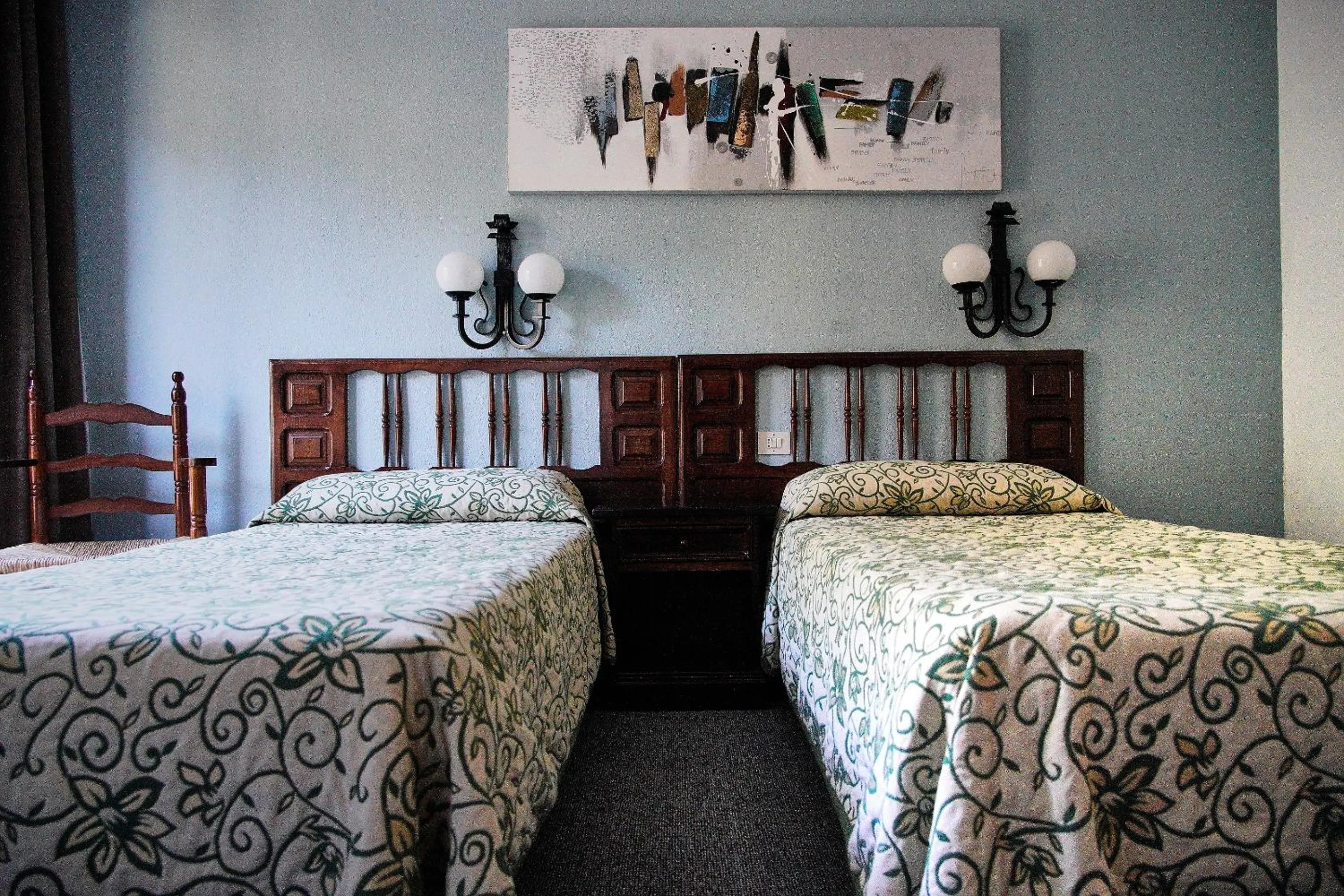 Bed in Hotel La Burna Panoràmic