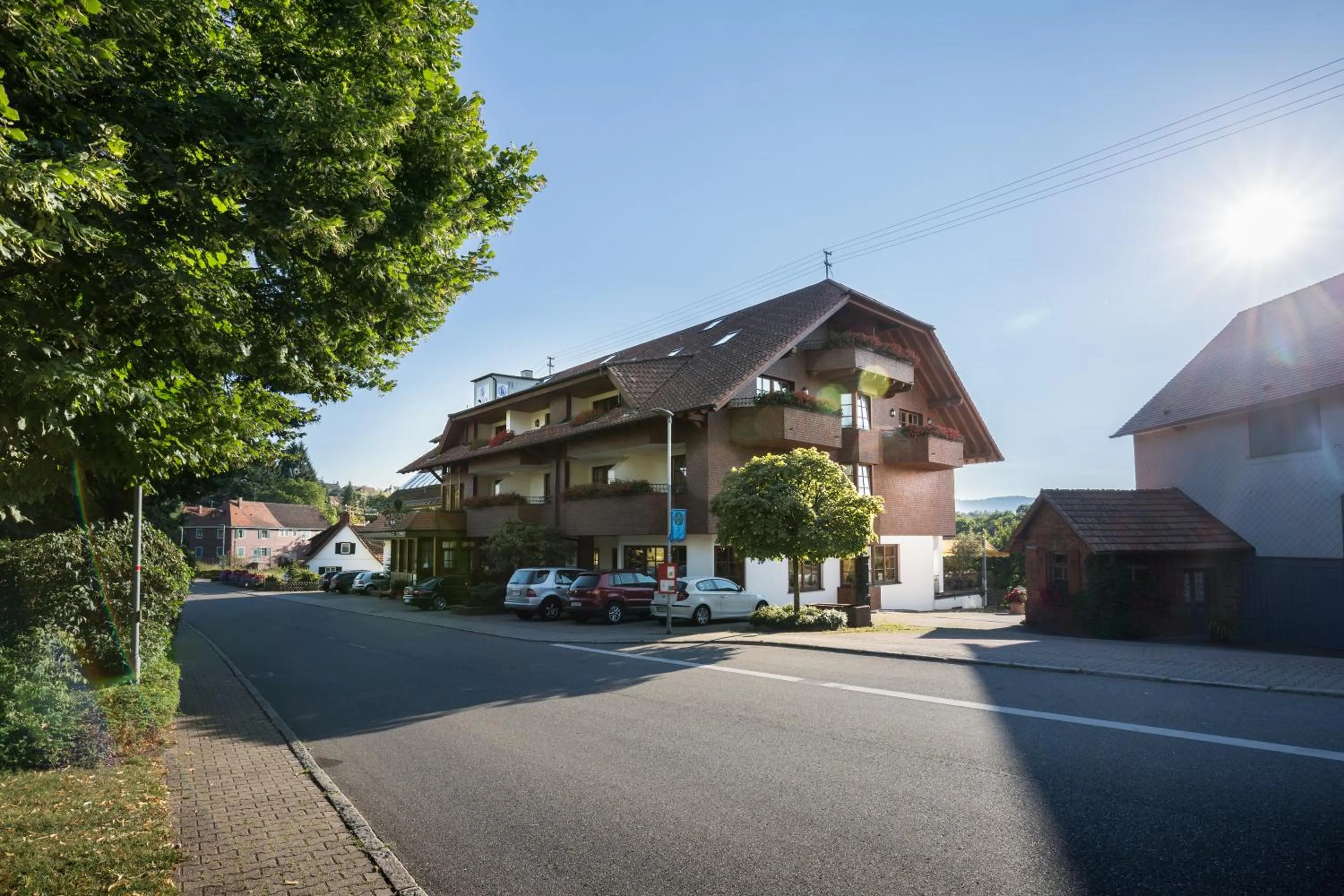 Property building in Hotel Restaurant Vinothek LAMM