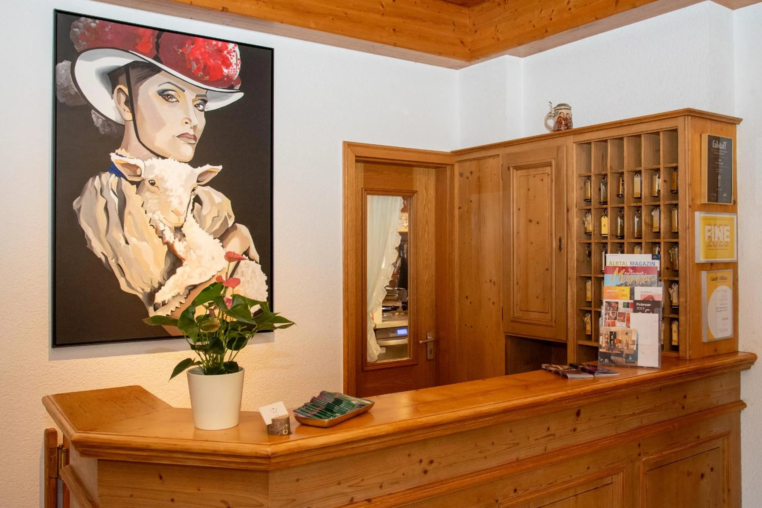 Lobby or reception in Hotel Restaurant Vinothek LAMM