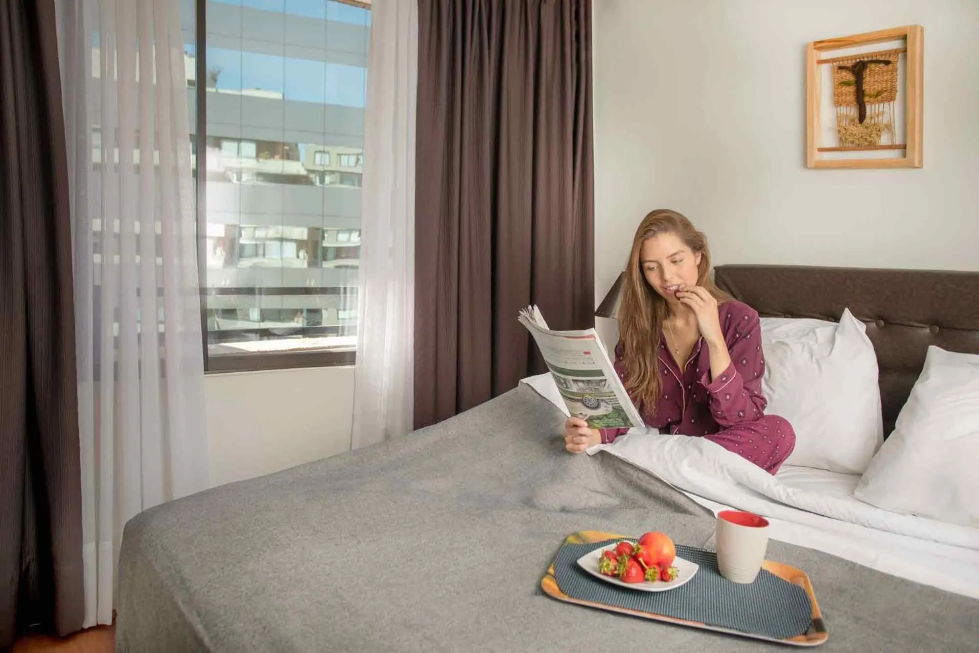 Bed in Santa Magdalena Apartments