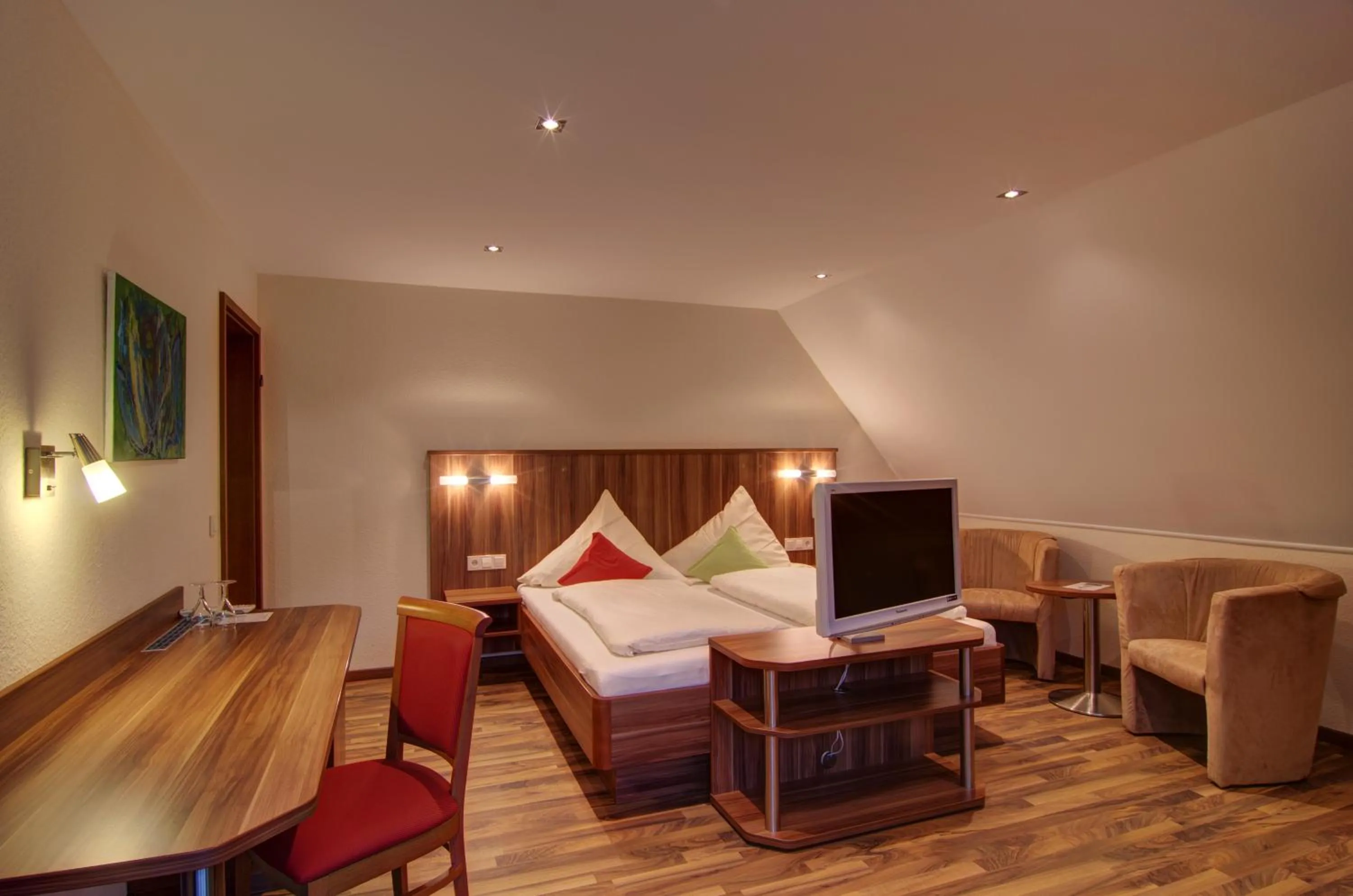 Photo of the whole room, Bed in Landgasthof Rebstock