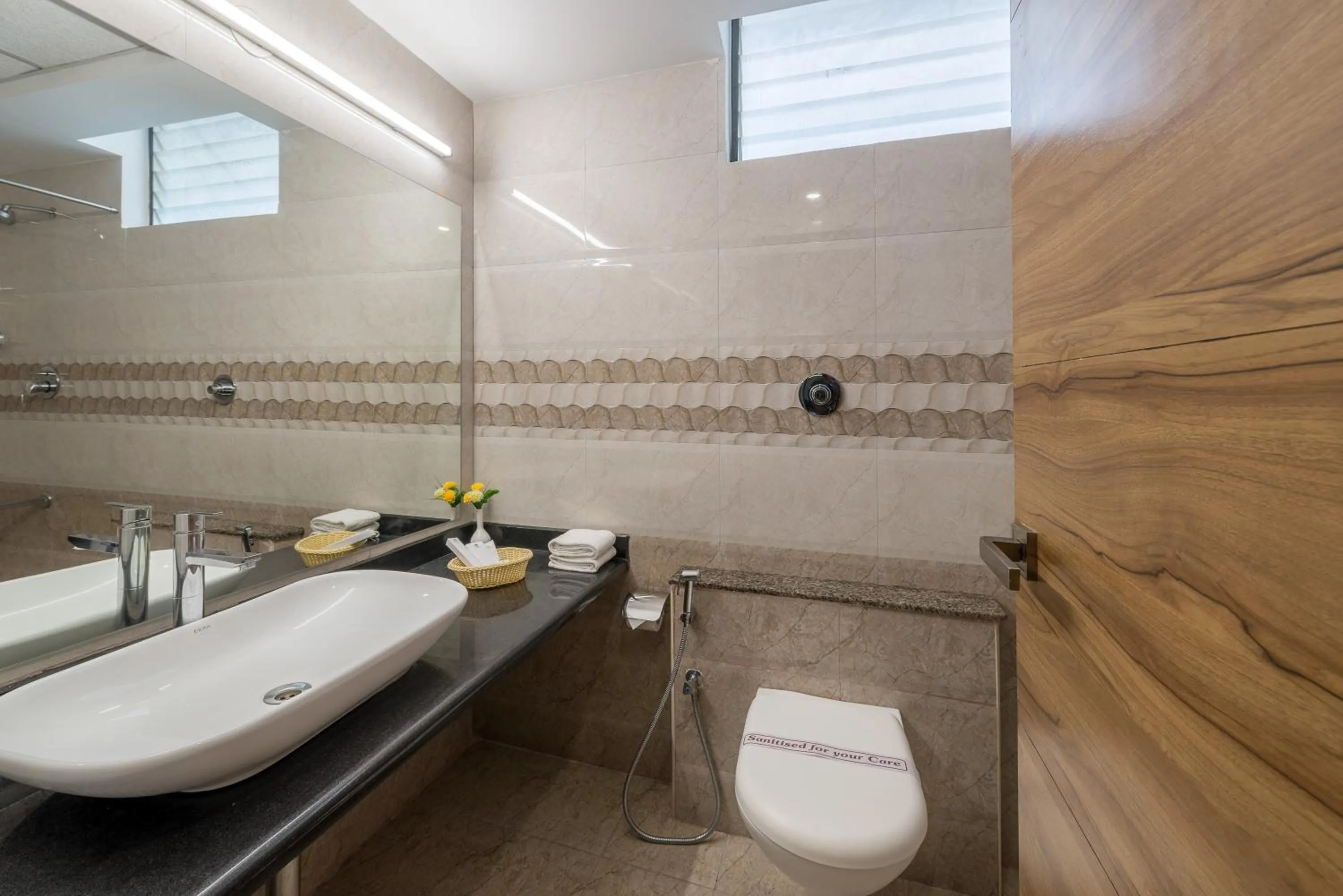 Bathroom in Treebo Raj Premier, Indiranagar