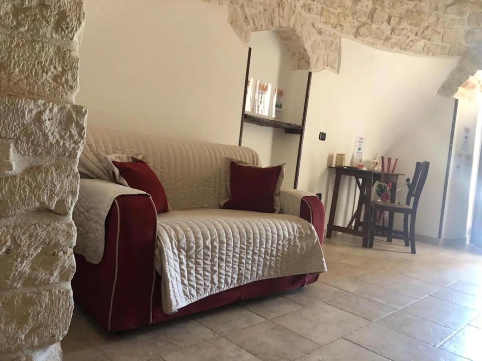 Living room, Bed in Trulli IsAgo