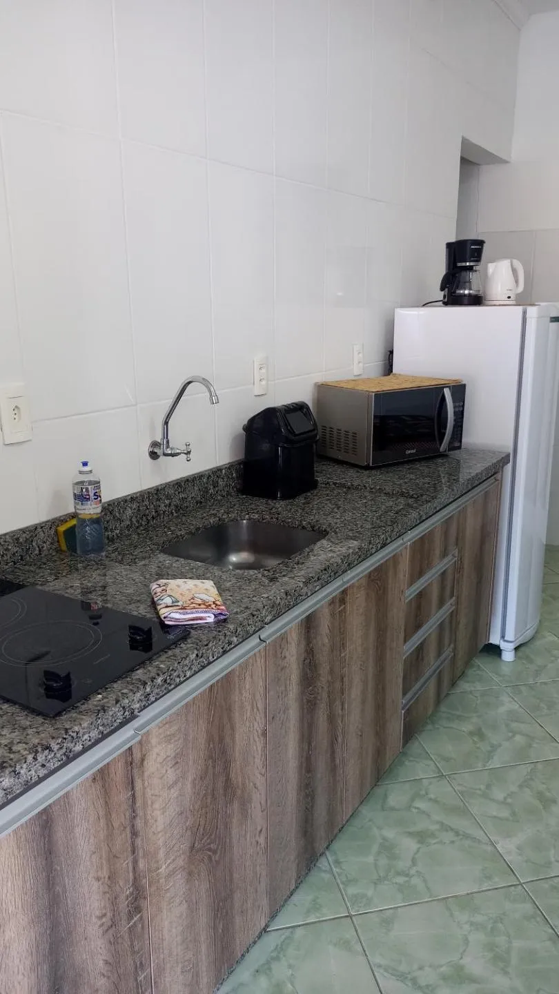 Communal kitchen in Pousada Oliveira