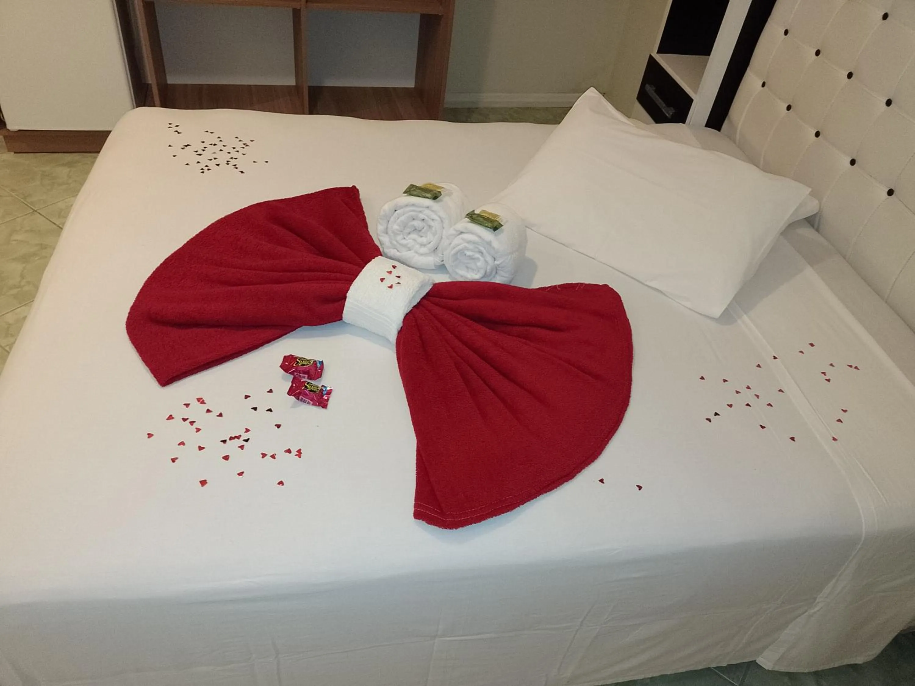 Bed in Pousada Oliveira