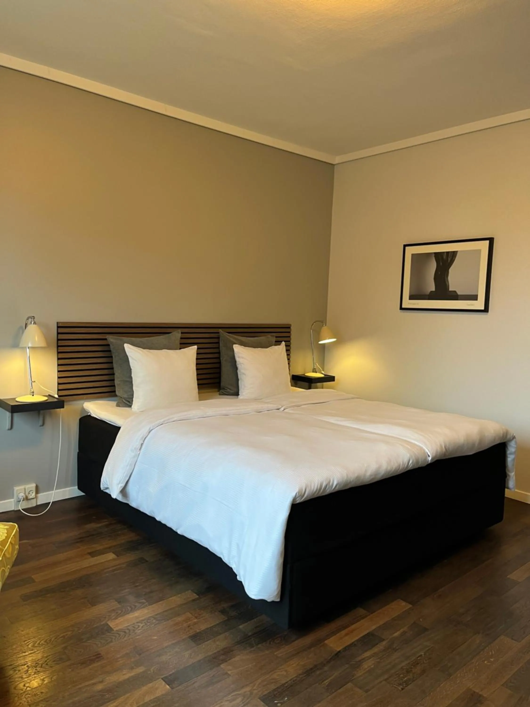 Bed in First Hotel Grand