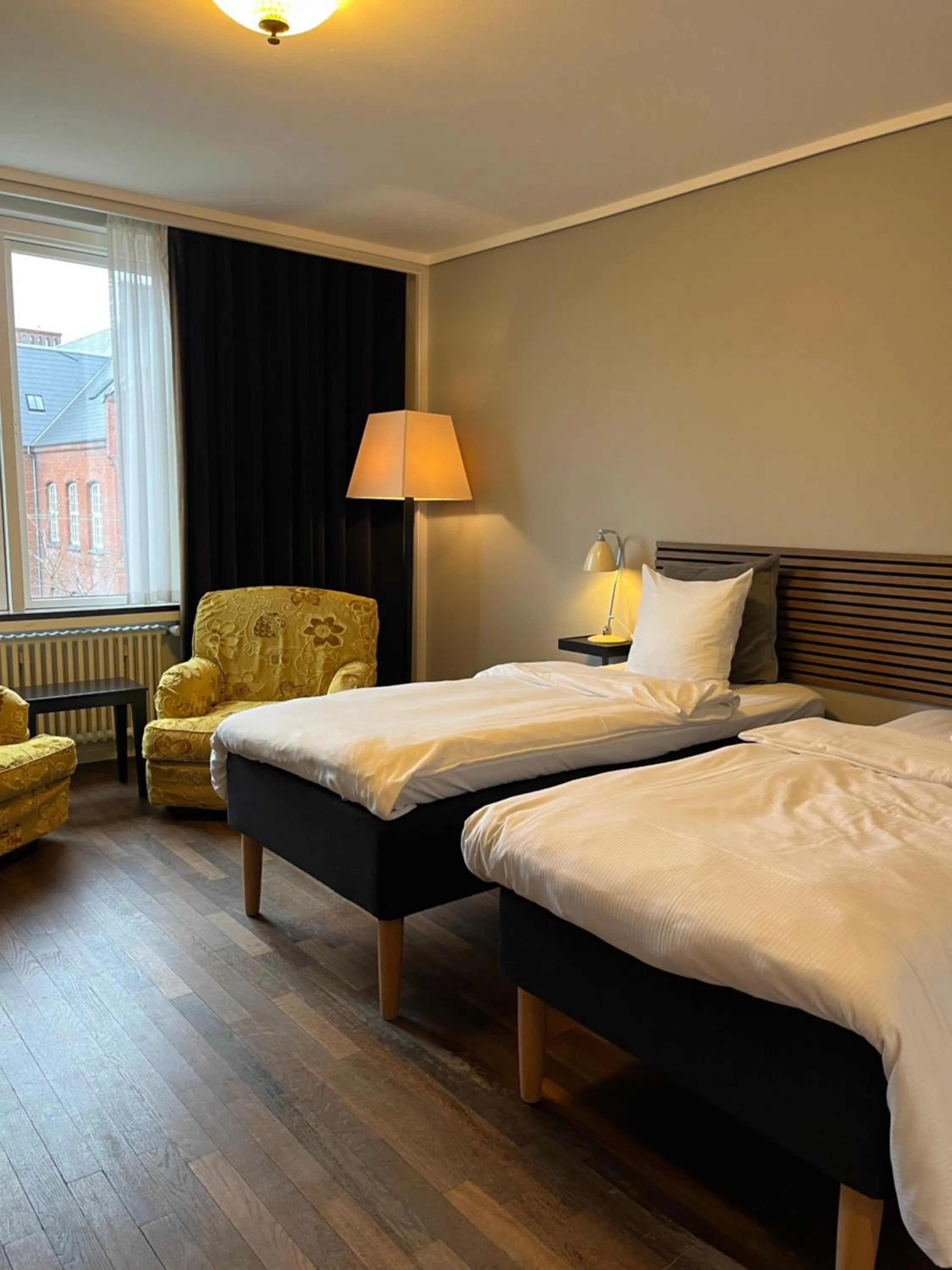 Bed in First Hotel Grand