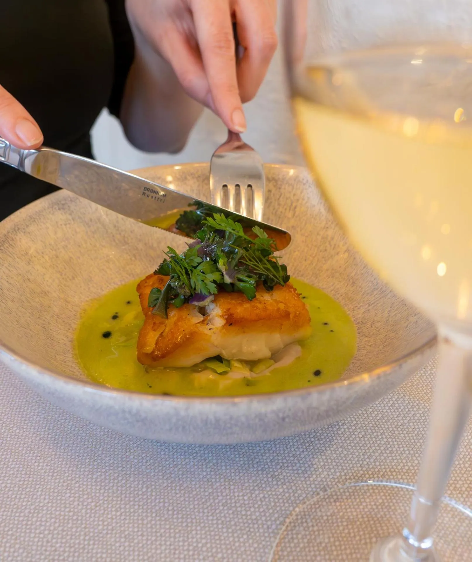 Food and drinks in Hotel Knudsens Gaard