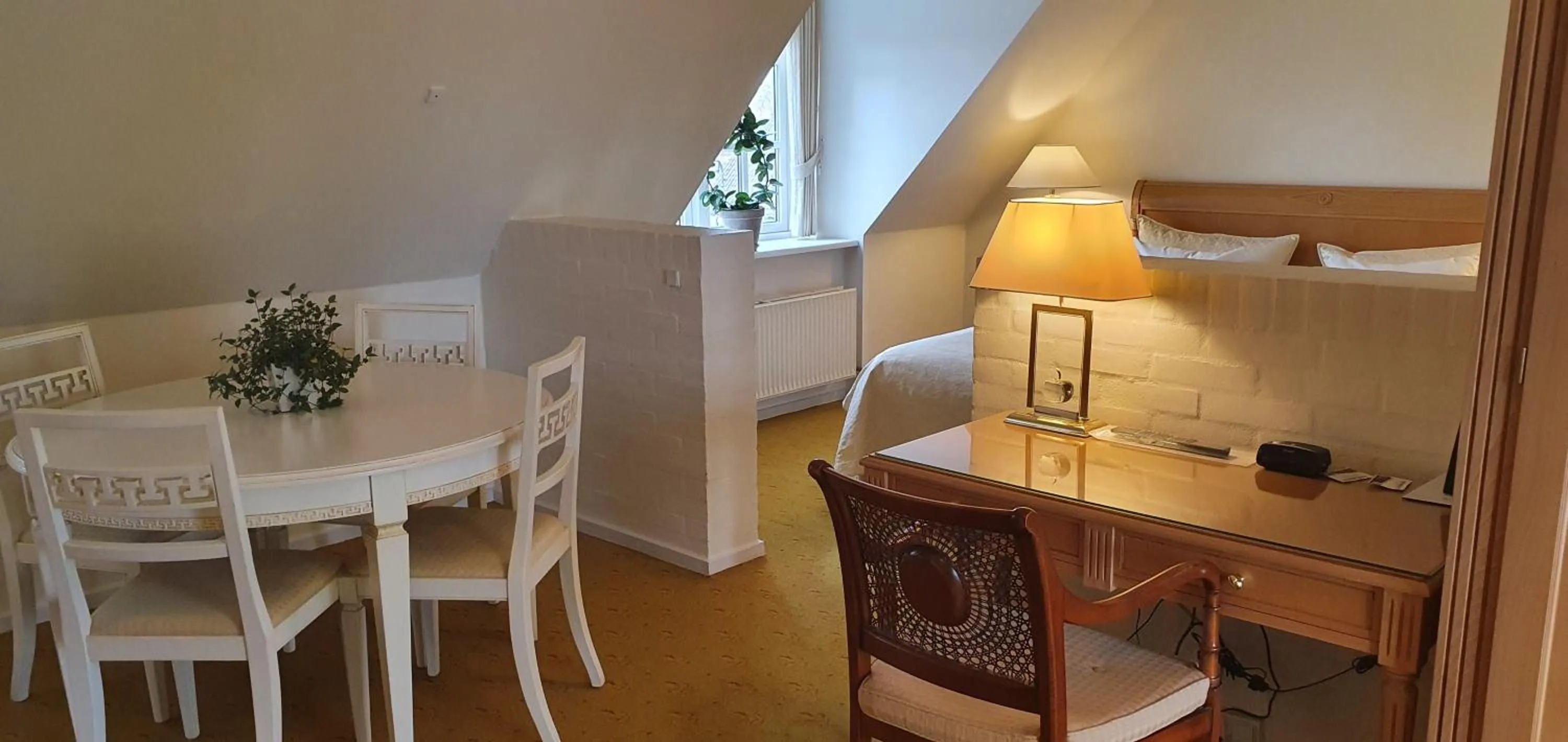 Bed in Hotel Knudsens Gaard