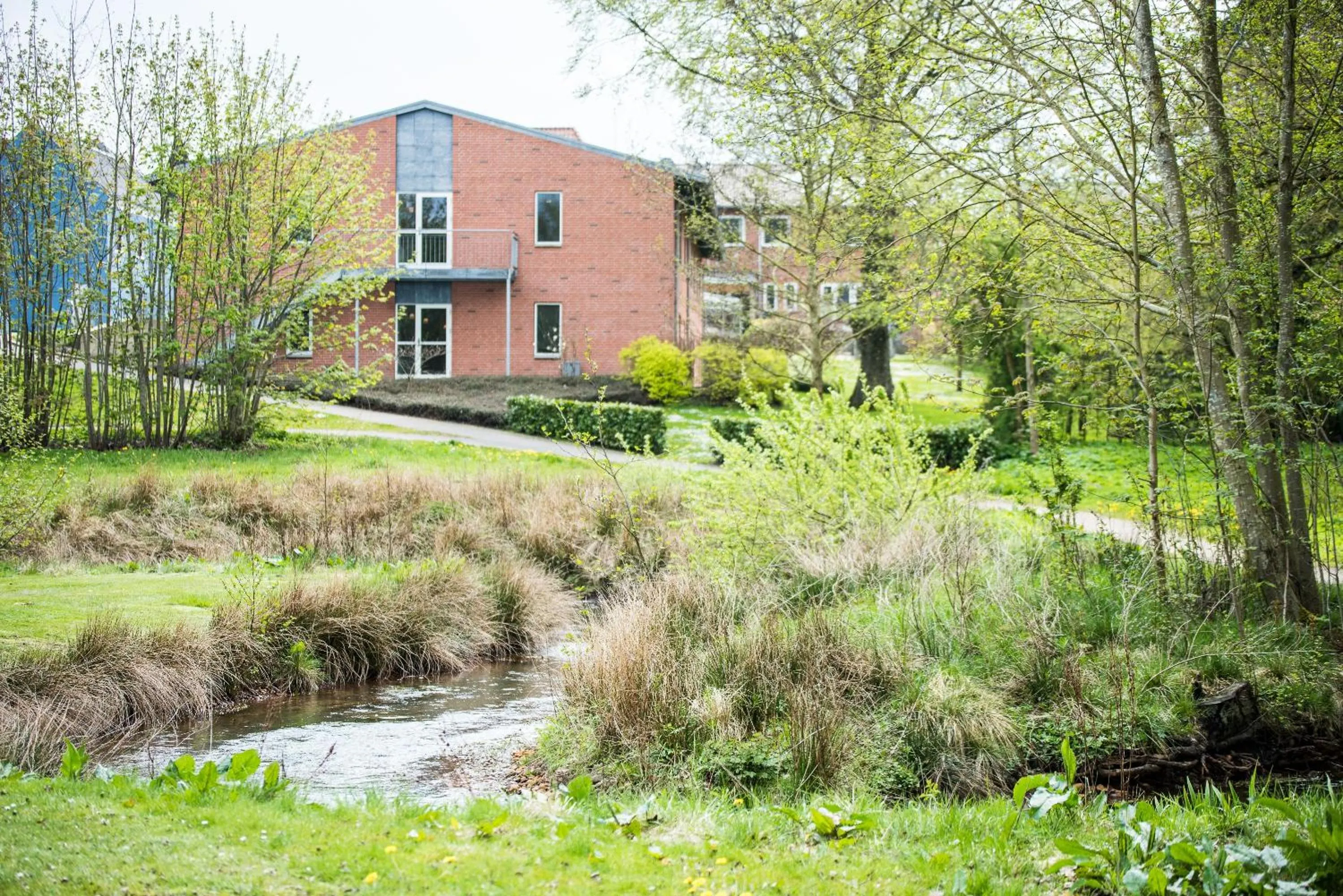 Garden view in Hotel Jernbanegade