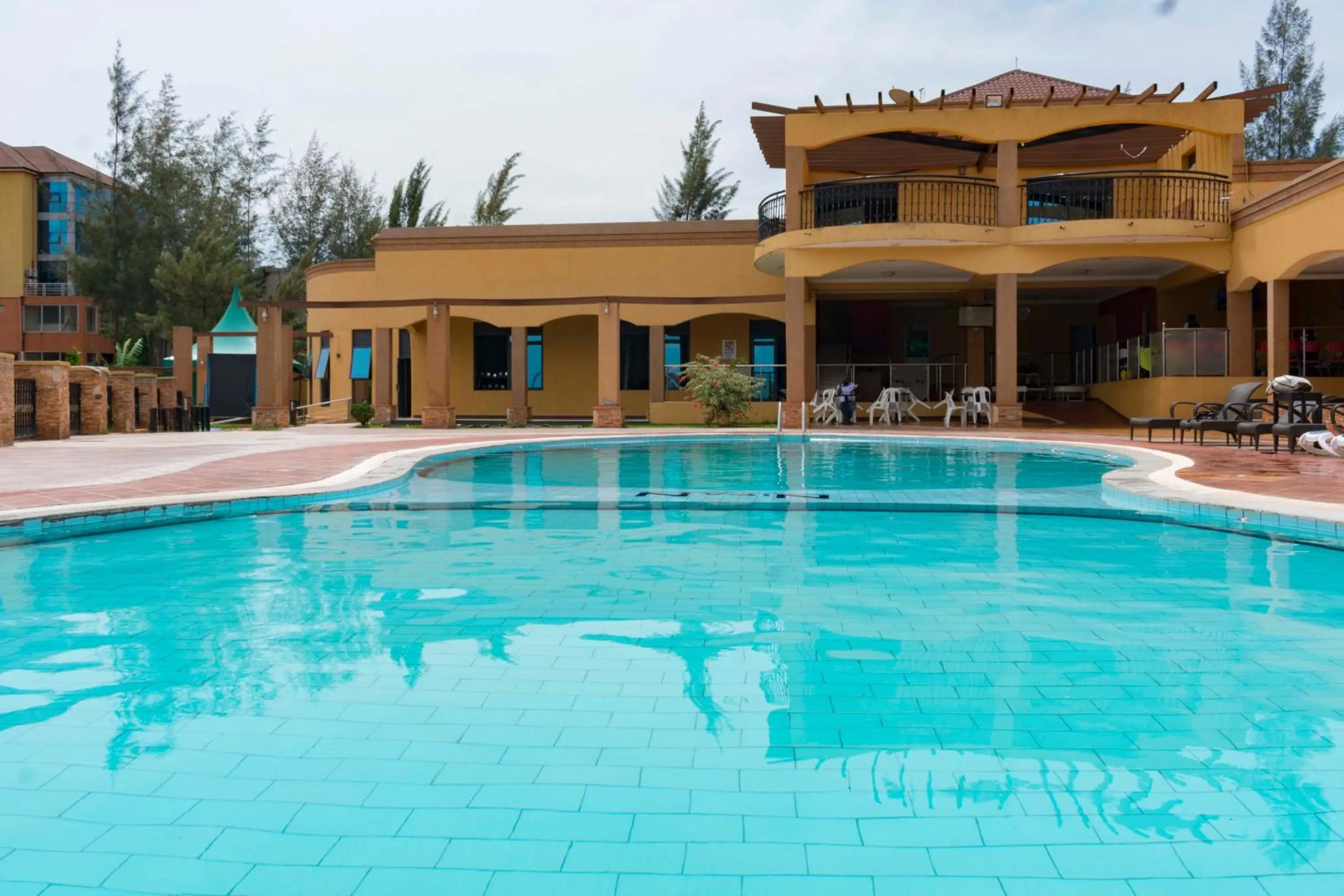 Swimming pool in Nican Resort Hotel Seguku Entebbe