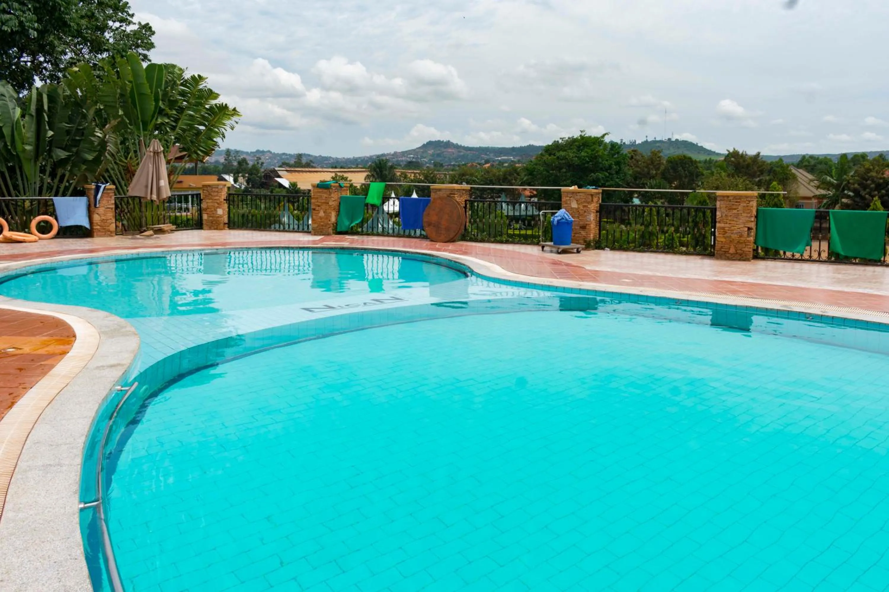 Pool view in Nican Resort Hotel Seguku Entebbe