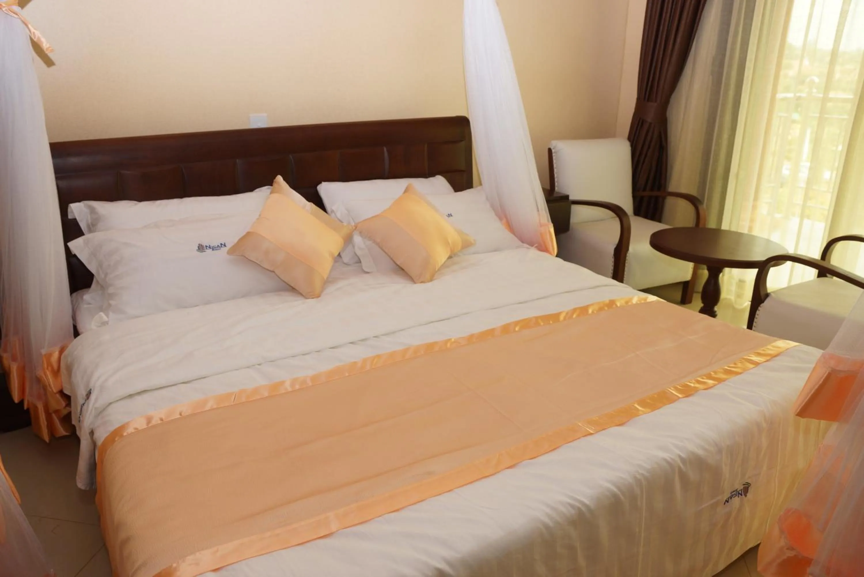 Bed in Nican Resort Hotel Seguku Entebbe