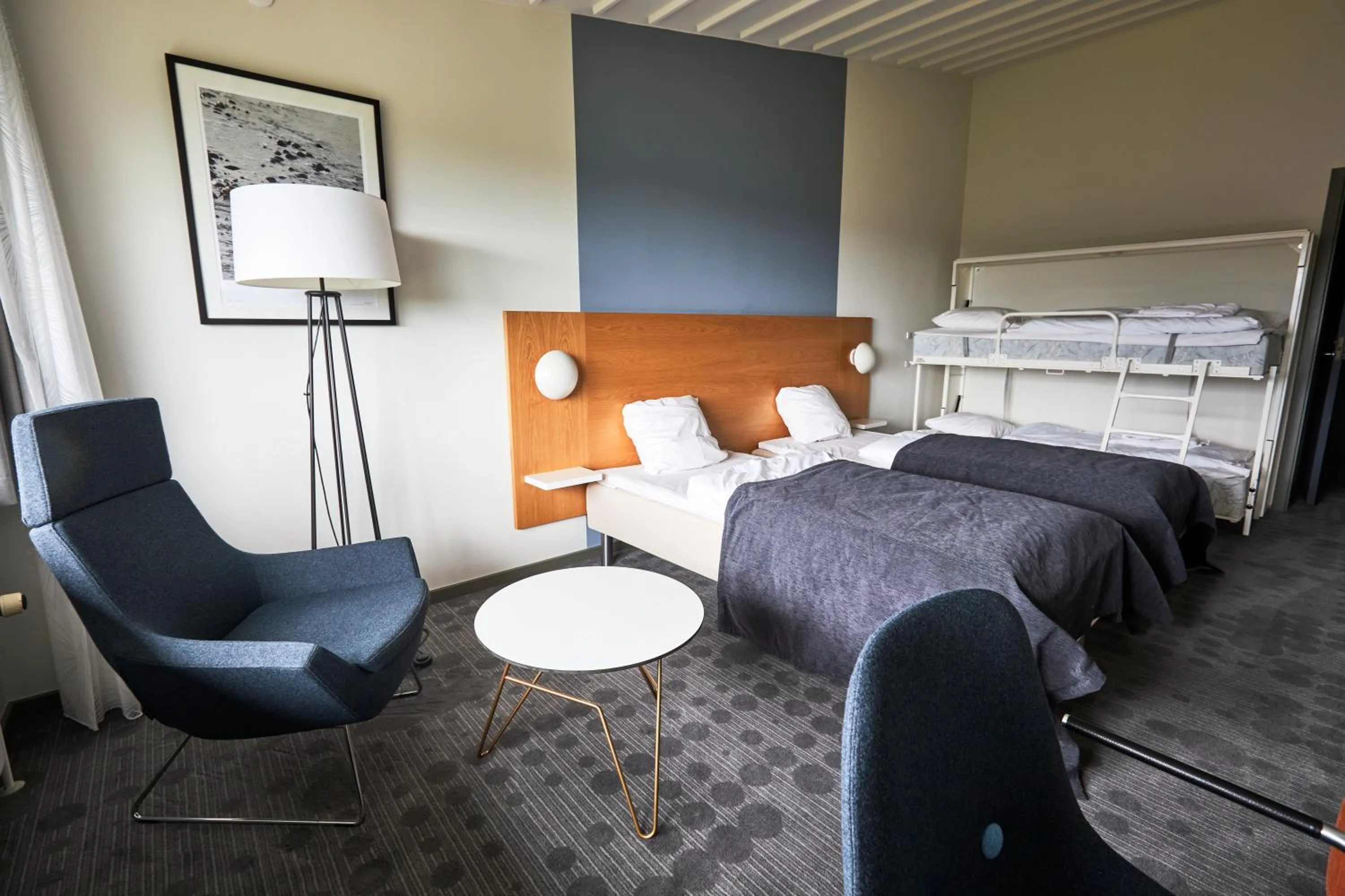 Living room, Bed in Nyborg Strand Hotel & Konference