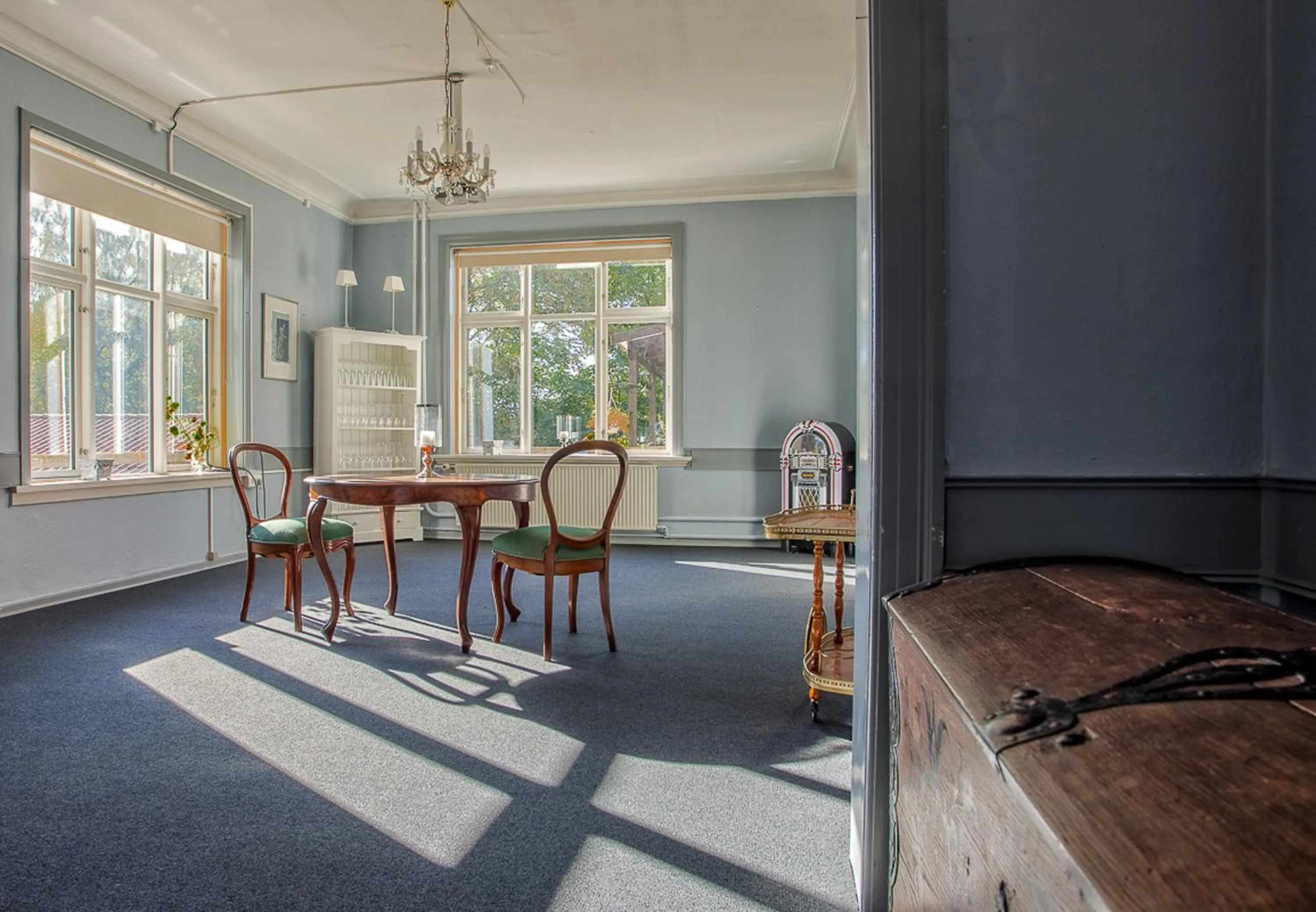 Dining area in Fredensborg Vandrerhjem, i Kongens baghave