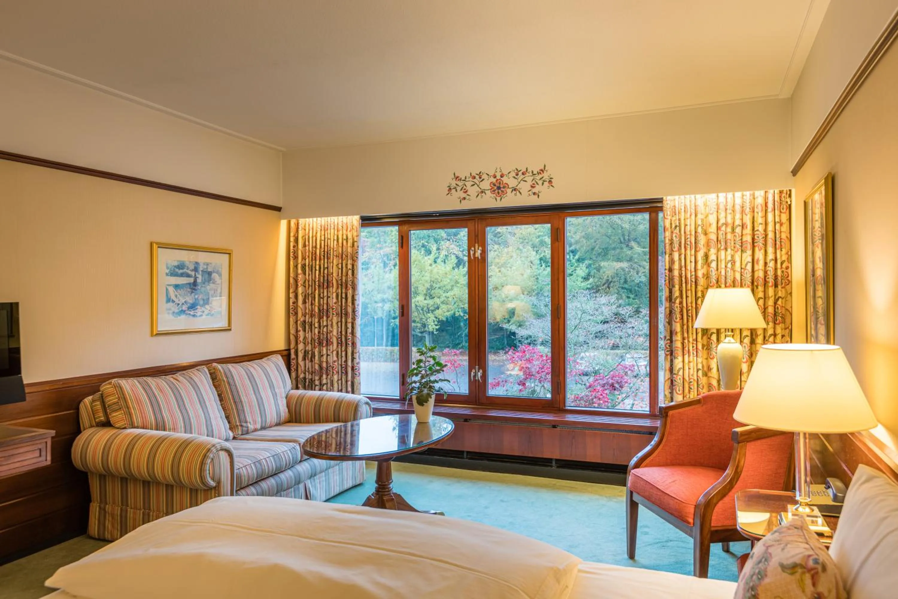 Bed in Hotel Hesselet