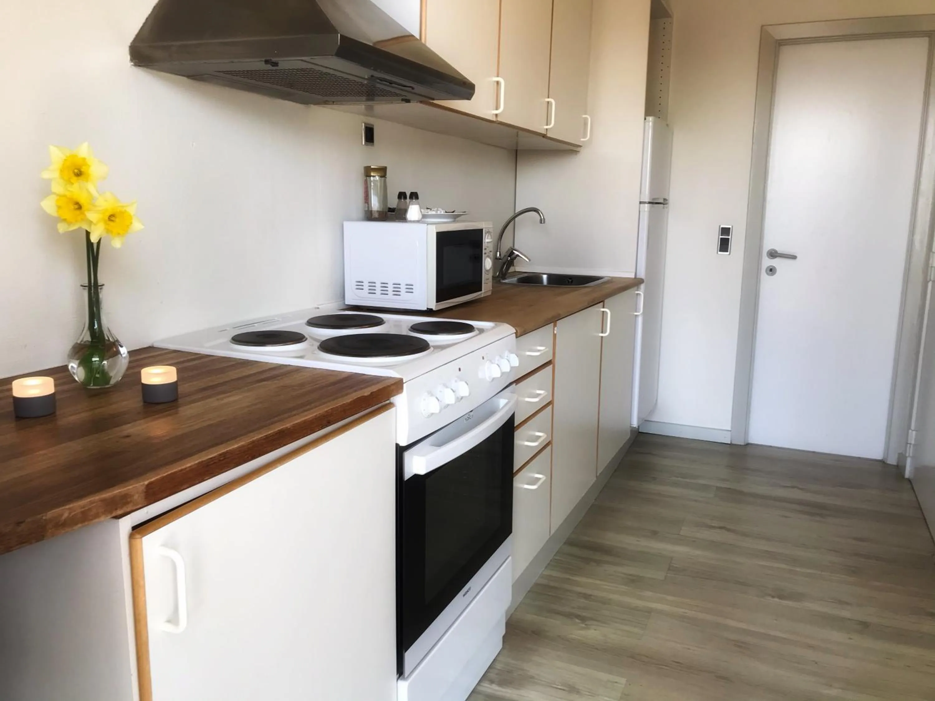 Kitchen or kitchenette in Hotel Medio Fredericia