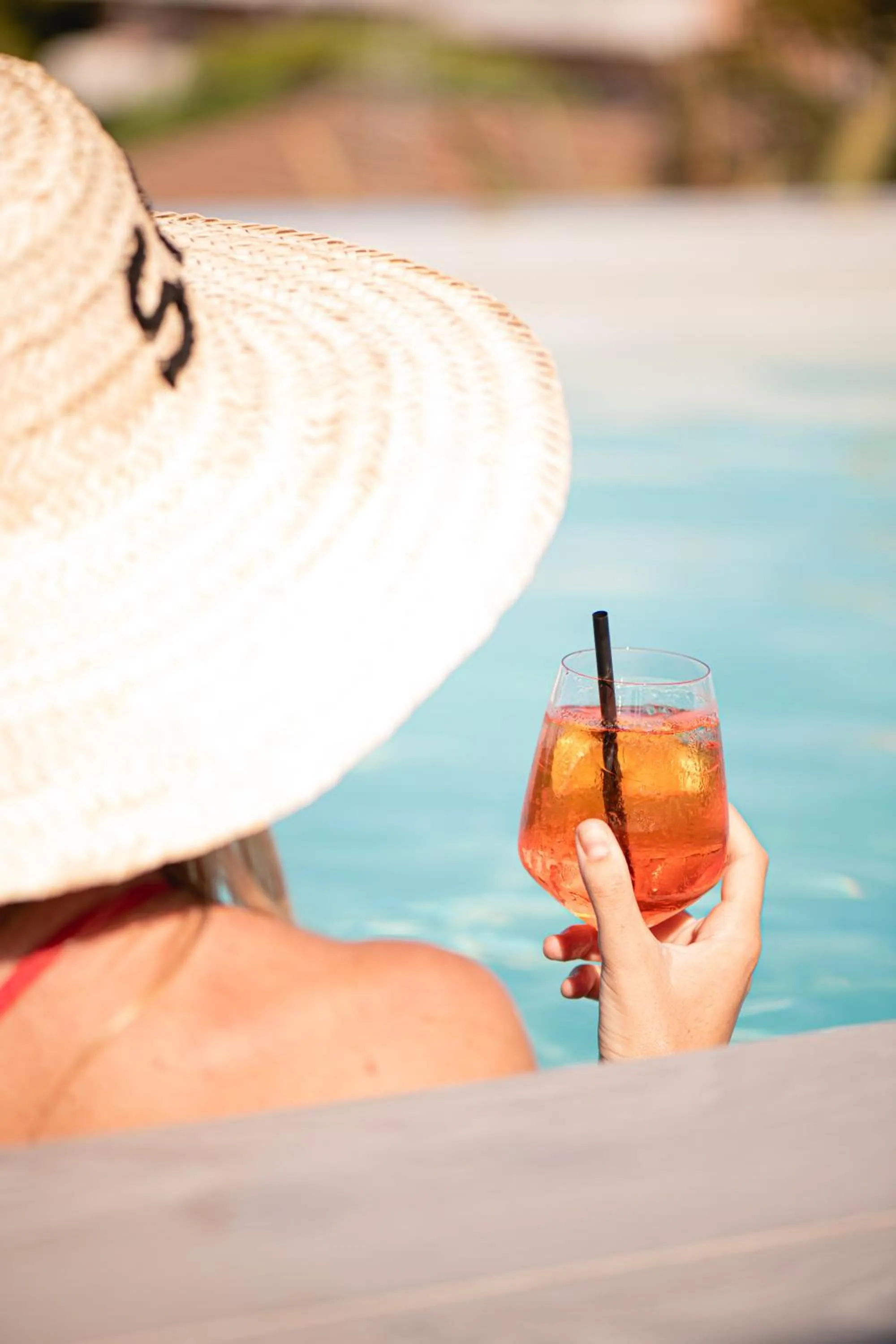 Pool view in Hotel Abc