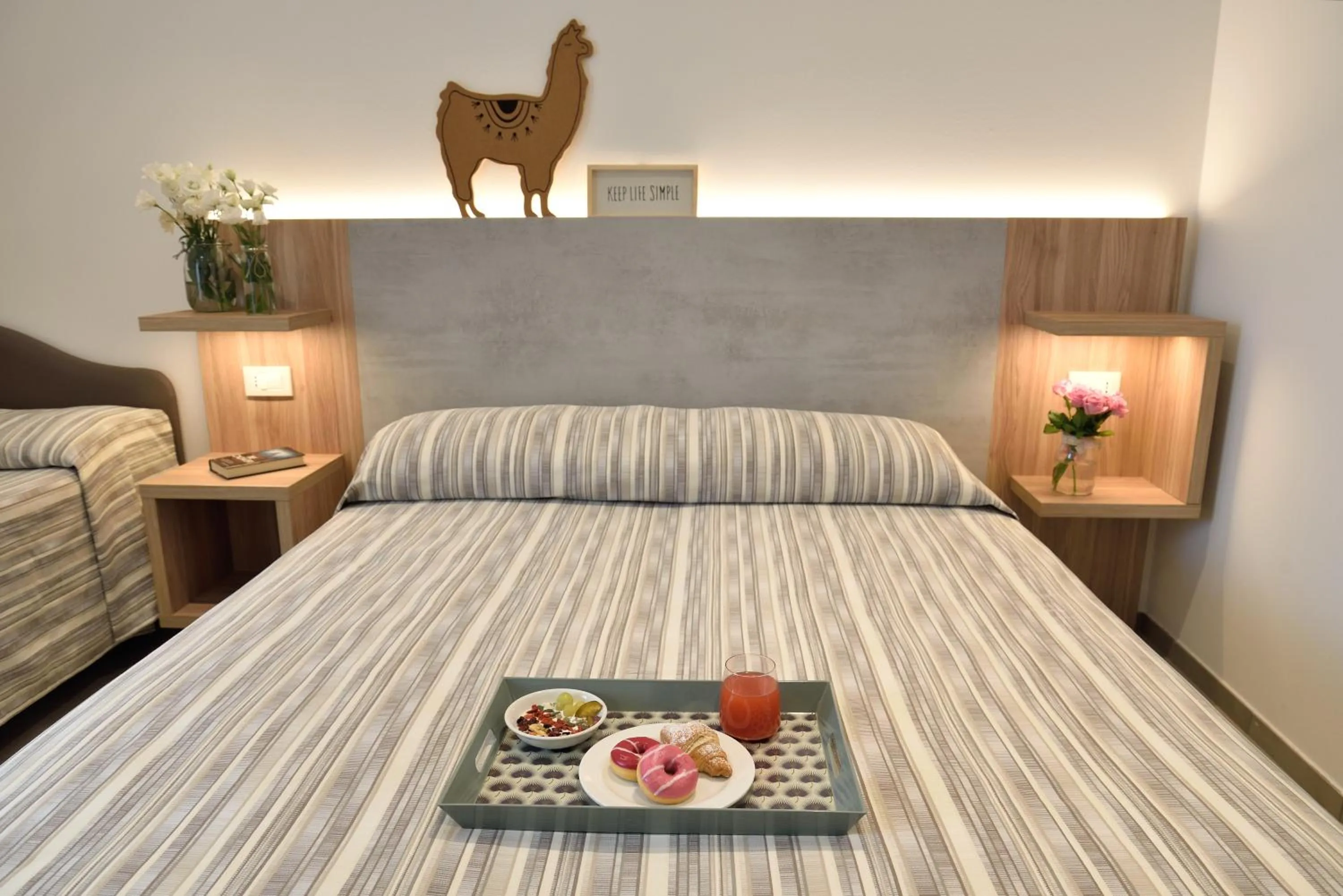 Spring, Bed in Hotel Abc