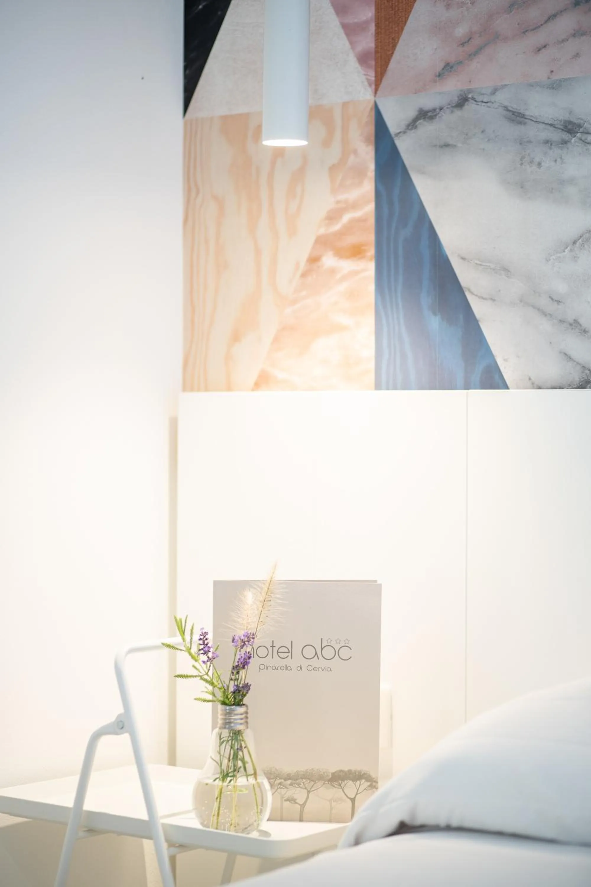 Decorative detail, Bed in Hotel Abc