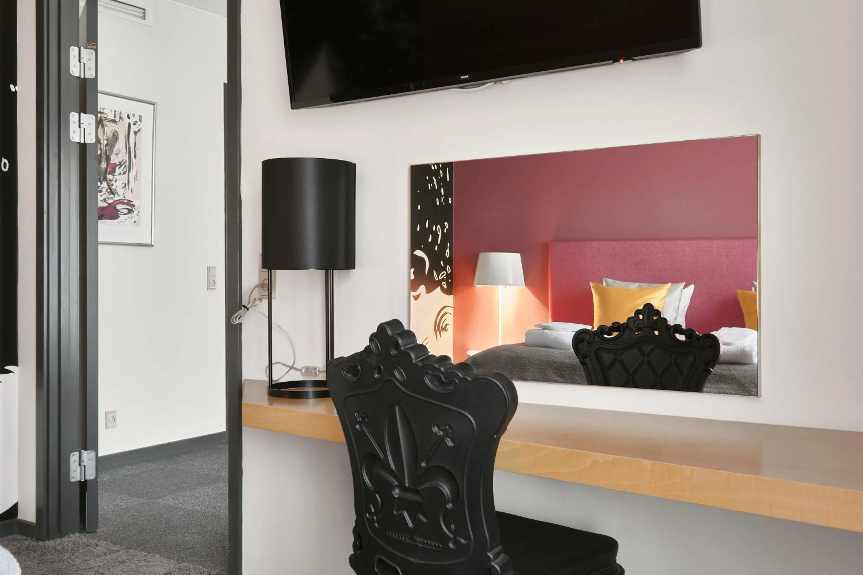 Bed in Hotel Svendborg