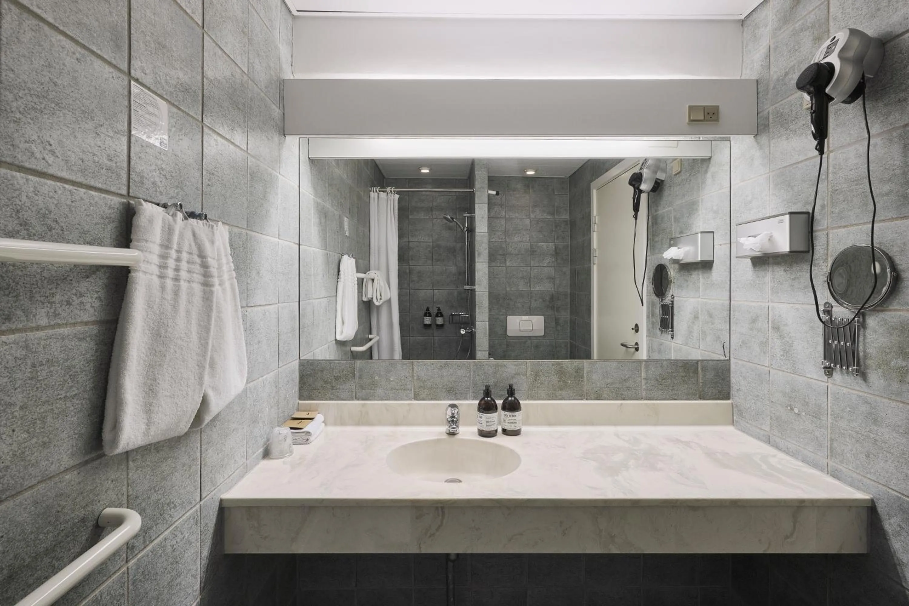 Shower in Hotel Svendborg