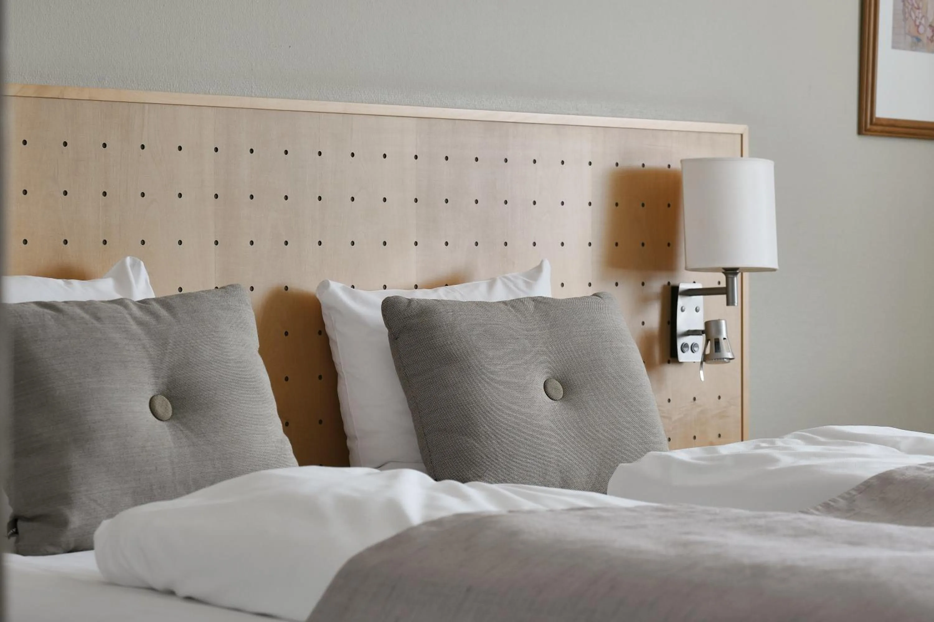 Bed in Hotel Svendborg