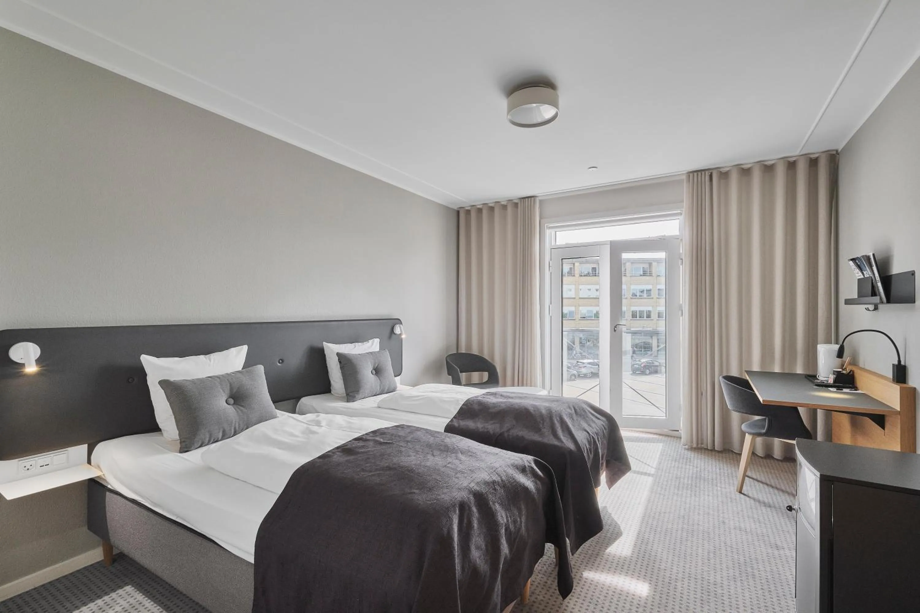 Bed in Hotel Svendborg