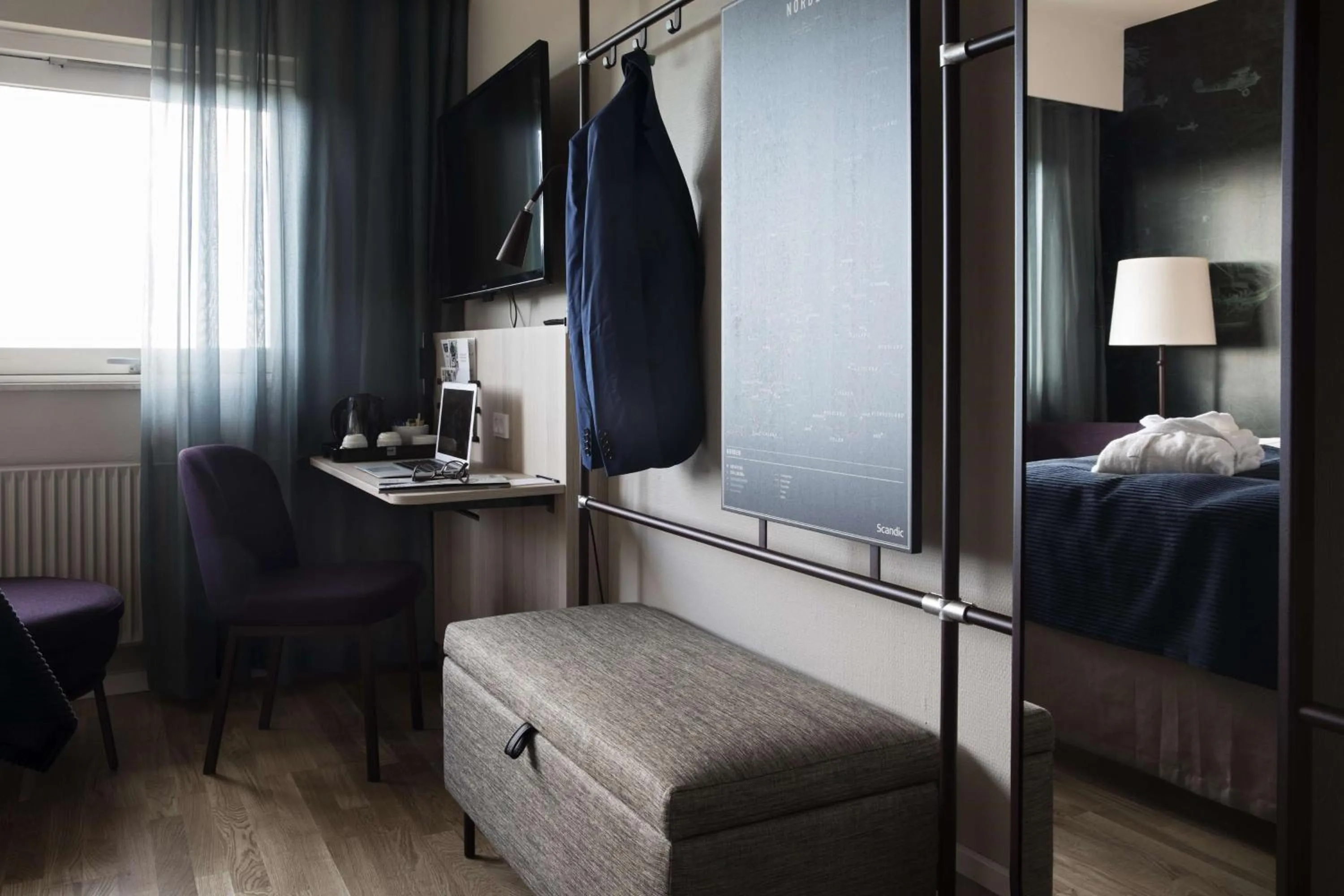 Bedroom, Bed in Scandic Aalborg Øst