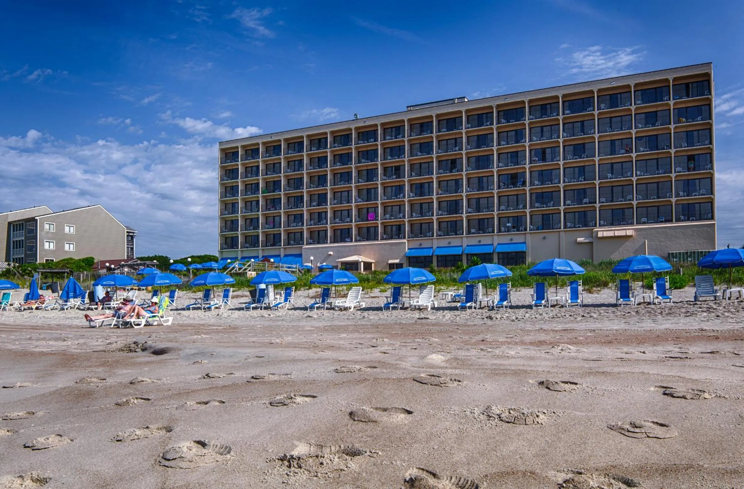 Property building in Crystal Coast Oceanfront Hotel