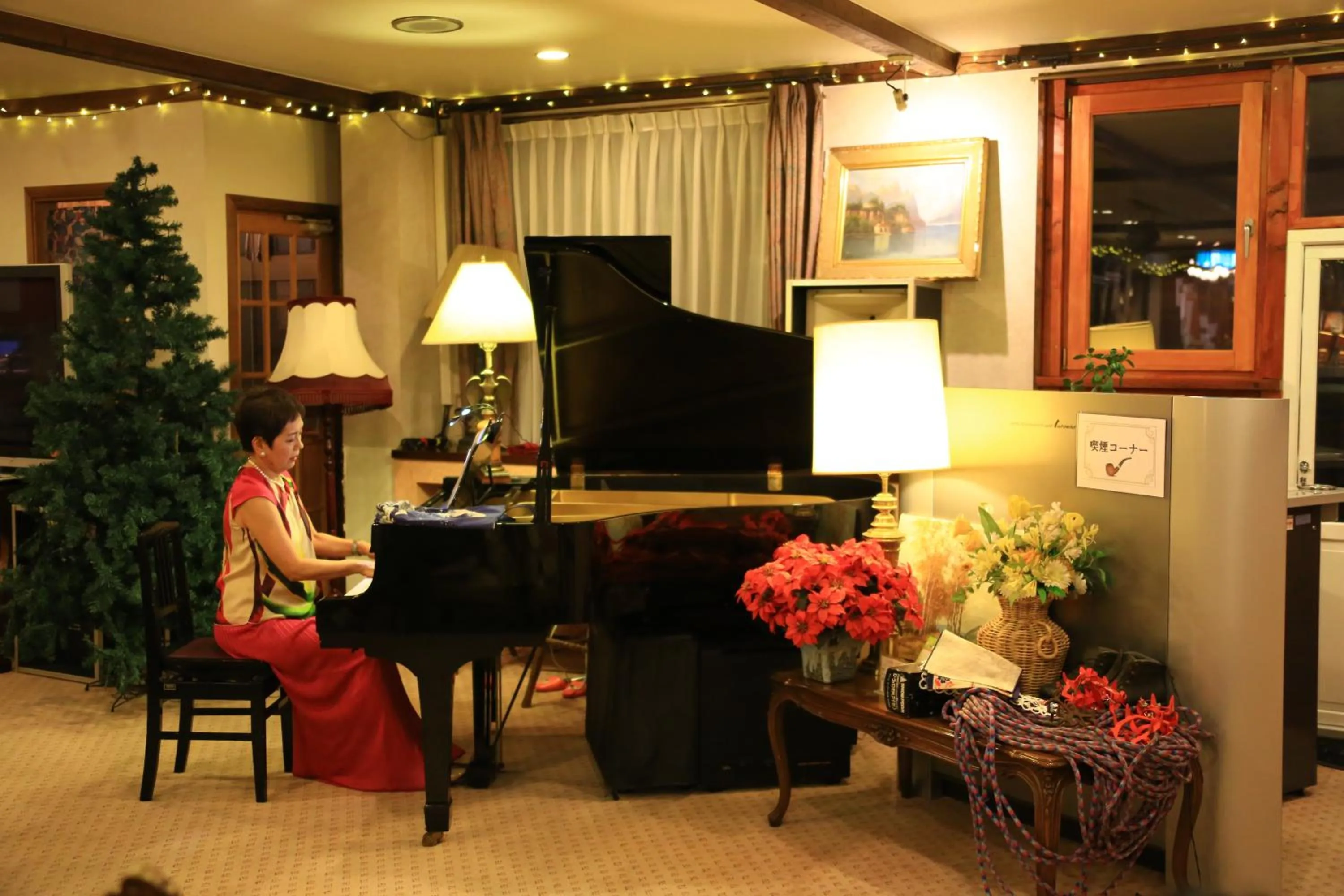 Evening entertainment in Hotel Andermatt