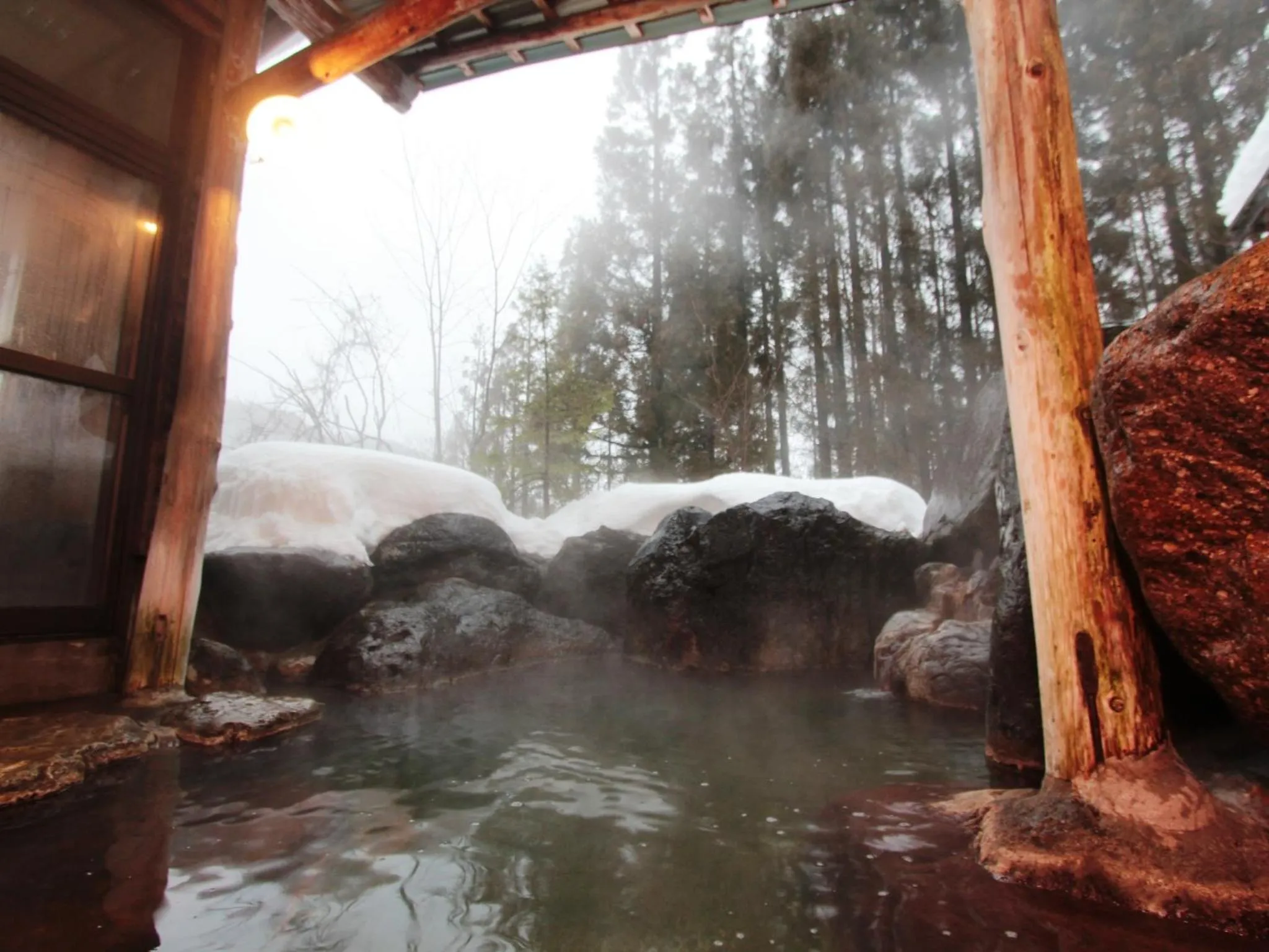 Hot Spring Bath in Yunohirakan