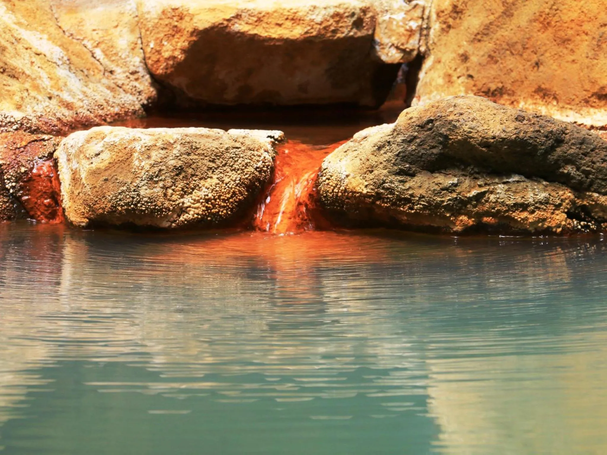 Hot Spring Bath in Yunohirakan